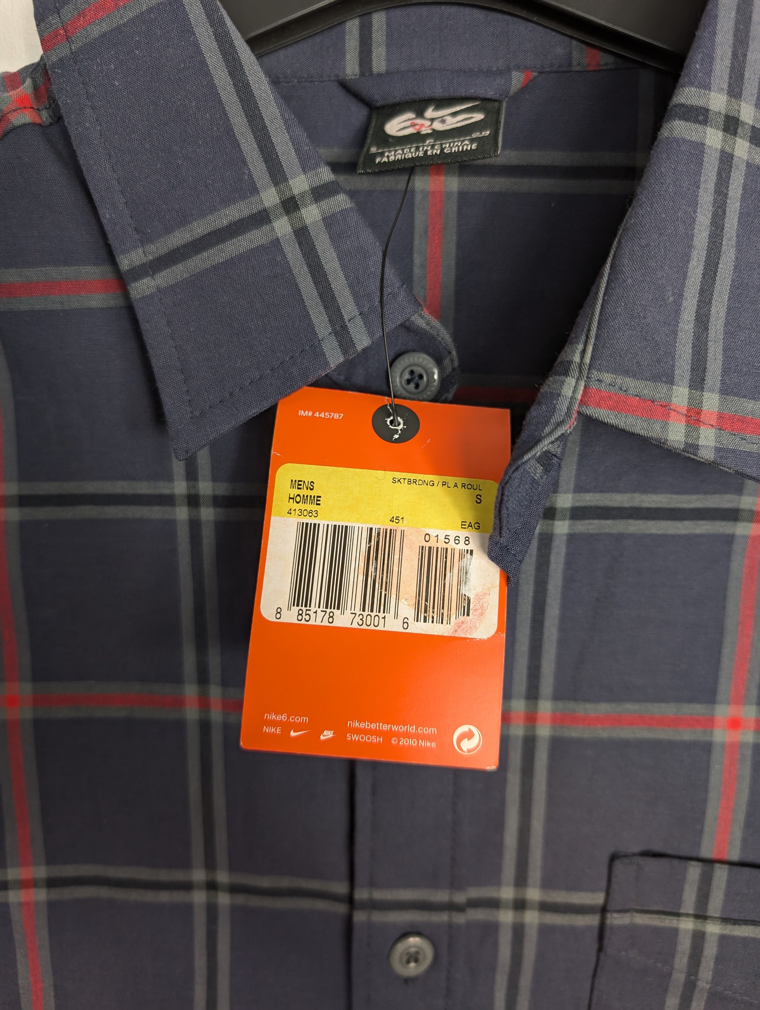 Nike Nike 6.0 Skateboard Checkered Short Sleeve Shirt Y2K Style Size US S / EU 44-46 / 1 - 5 Thumbnail