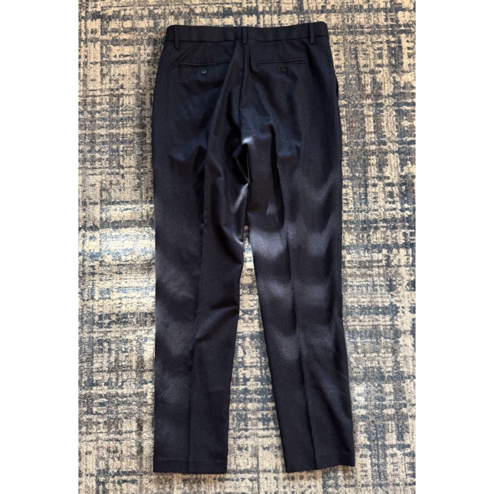 Banana Republic Banana Republic Men Trousers 34x33 Deep Navy Vitale Barberis Canonico Flannel 120s Wool Solid Size US 34 / EU 50 - 6 Thumbnail