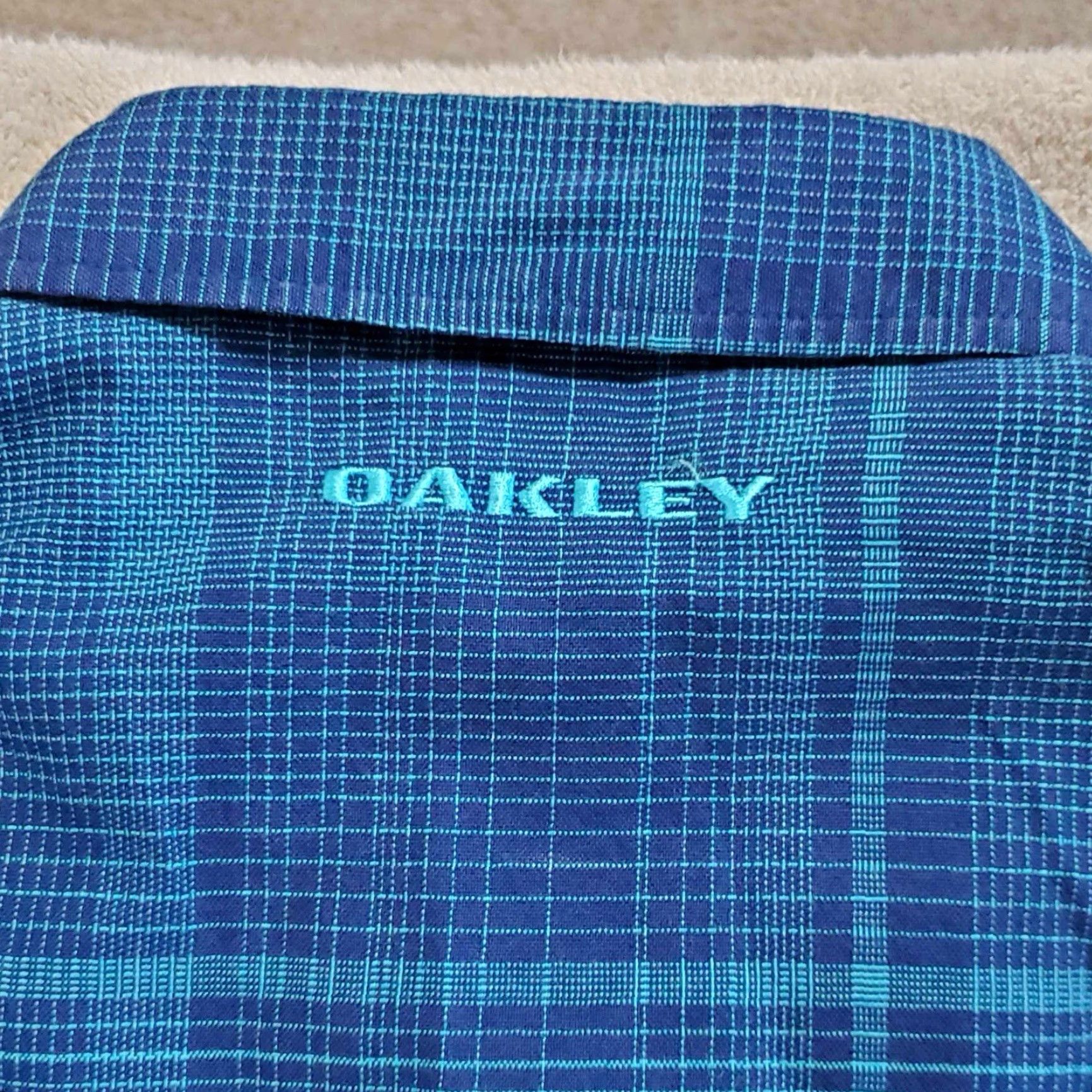 Oakley Oakley Button-Up Long Sleeve Shirt Mens XLT Royal Blue TG Size US XL / EU 56 / 4 - 3 Thumbnail