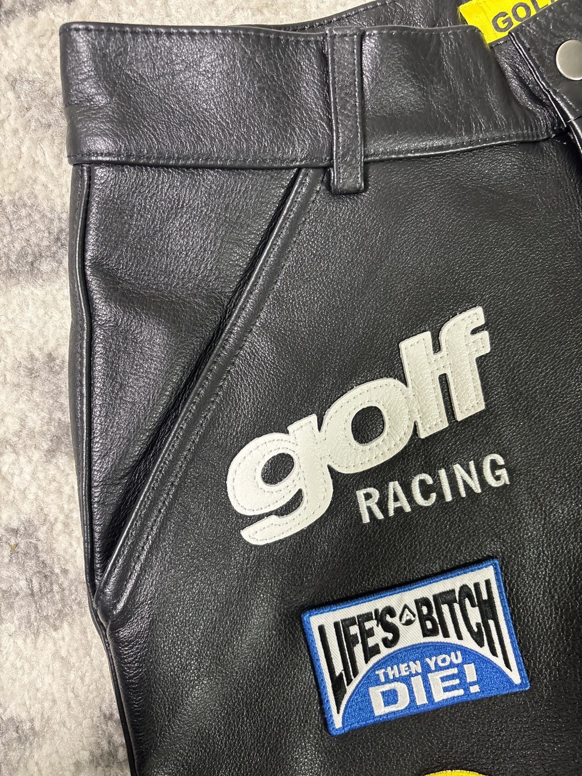 Golf Wang GOLF WANG LEATHER MOTOCROSS PANTS Size US 28 / EU 44 - 4 Thumbnail