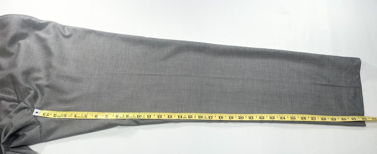 Calvin Klein Calvin Klein Flat Straight Leg Dress Pants Gray Mens 34/32 Size US 34 / EU 50 - 5 Thumbnail