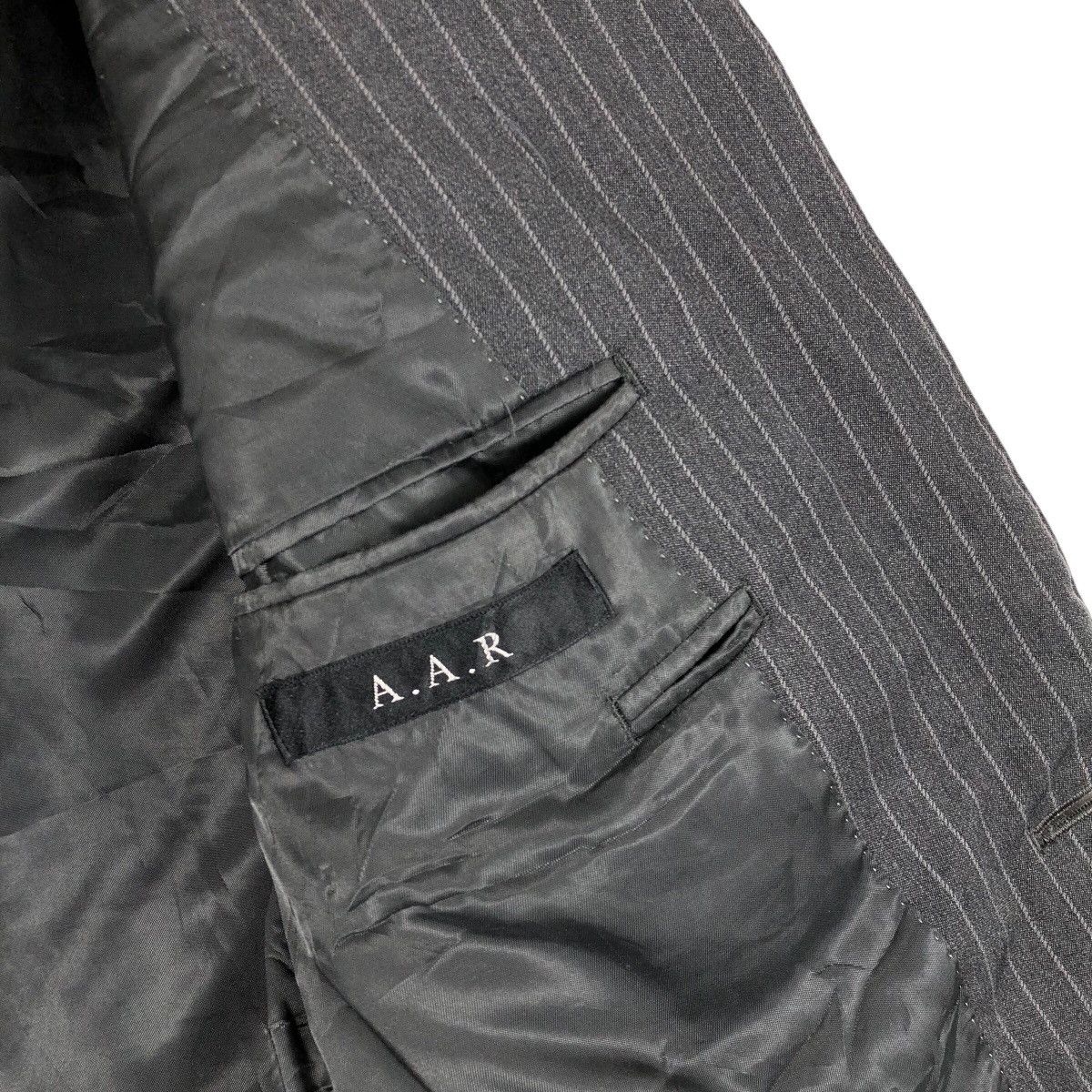 Yohji Yamamoto A.A.R Yohji Yamamoto Vertical Stripe Blazer Jacket Size US L / EU 52-54 / 3 - 6 Thumbnail