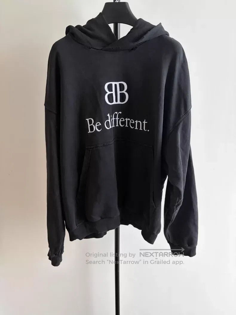 Balenciaga Balenciaga 2B Logo Printed Hooded Pullover Hoodie Size US XS / EU 42 / 0 - 1 Thumbnail