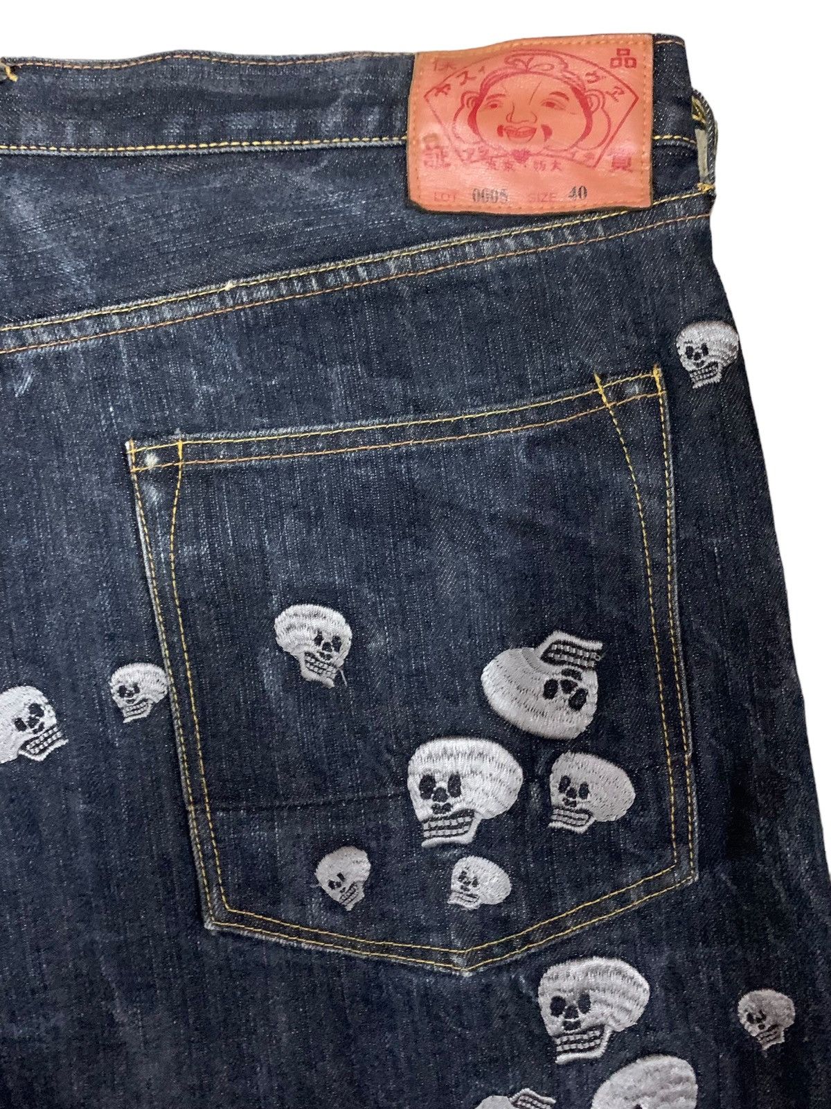 Evisu Evisu Selvedge ButtonFly Skull Embroidery Jeans Size US 40 / EU 56 - 11 Thumbnail