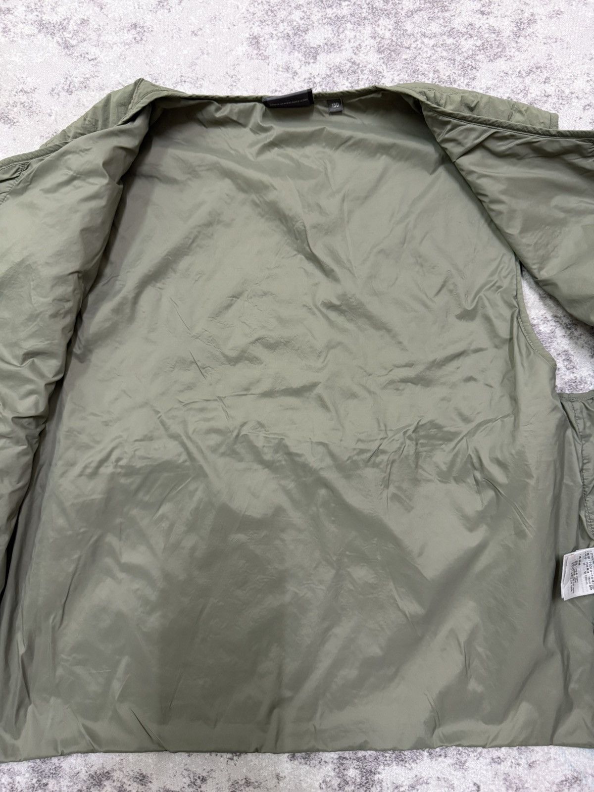 New Balance NEW BALANCE BACKHIT LOGO QUILTED SNAP BUTTON OLIVEGREEN VEST Size S / US 4 / IT 40 - 9 Thumbnail