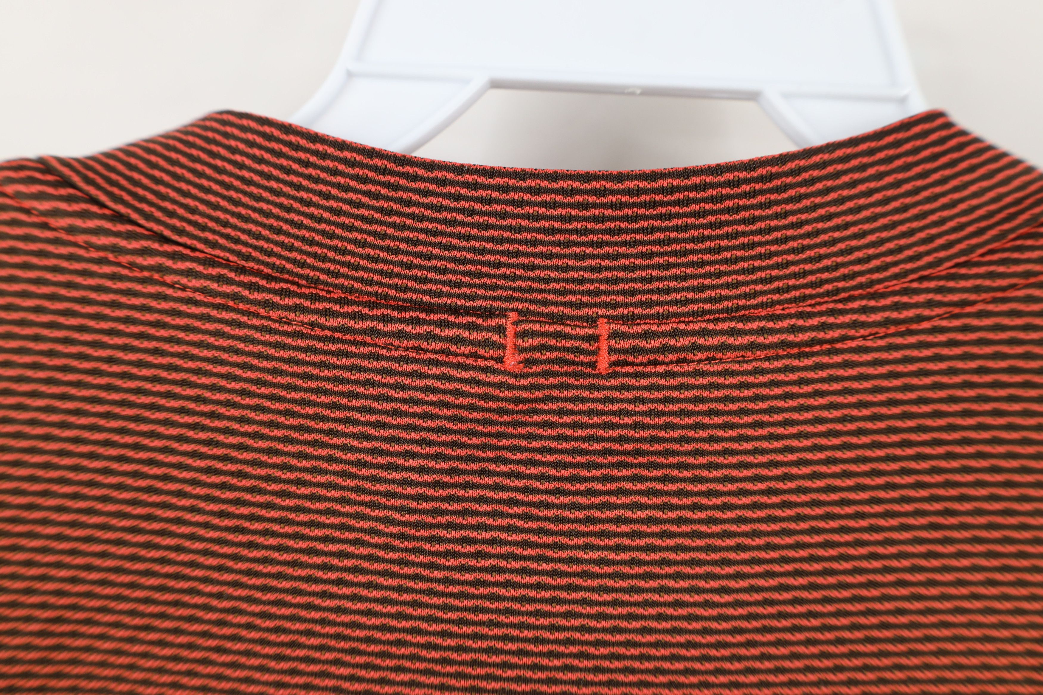 Nike × Vintage Nike Golf Knit Short Sleeve Henley Golf Polo Shirt Orange Size US L / EU 52-54 / 3 - 12 Thumbnail