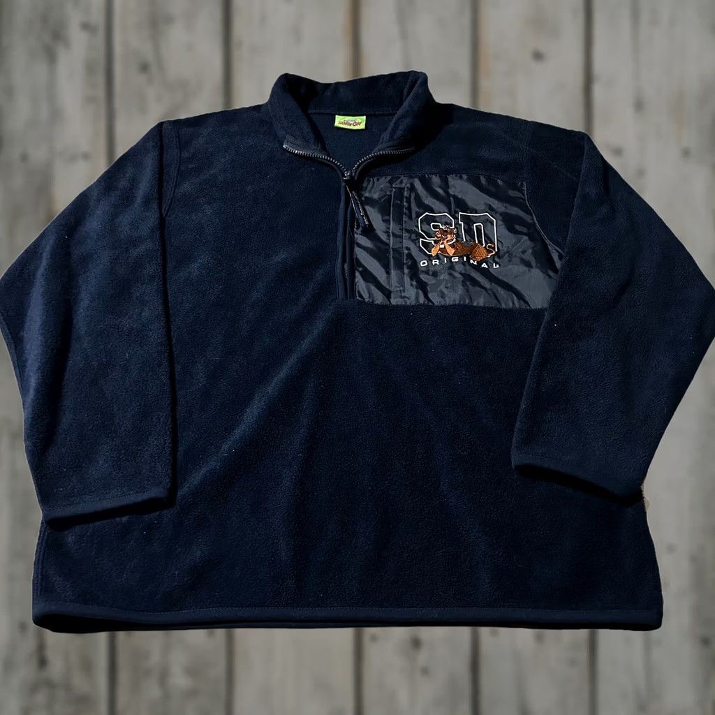 Vintage VINTAGE Scooby Doo Fleece Quarter Zip Pullover Sweatshirt Navy M Men Size Medium Blue Size US M / EU 48-50 / 2 - 1 Thumbnail