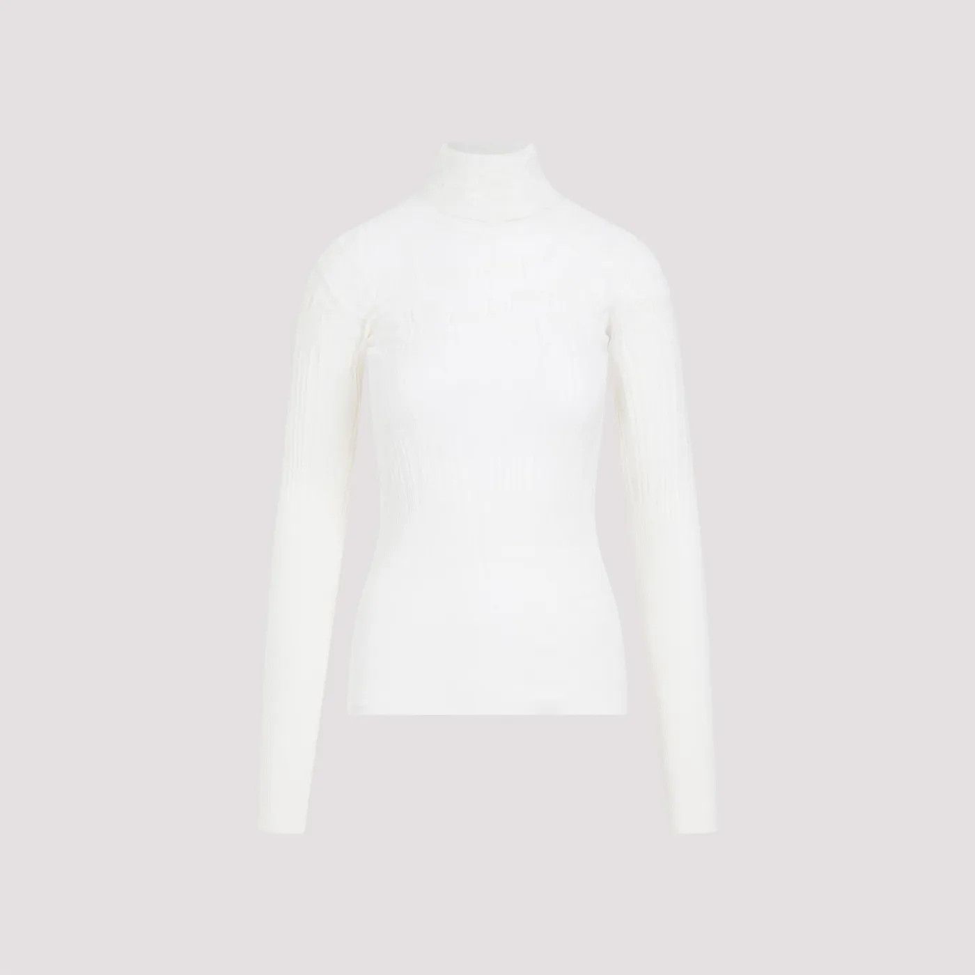 Bottega Veneta o1loc1c0424 668702 Jumper in White Size US M / EU 48-50 / 2 - 1 Thumbnail