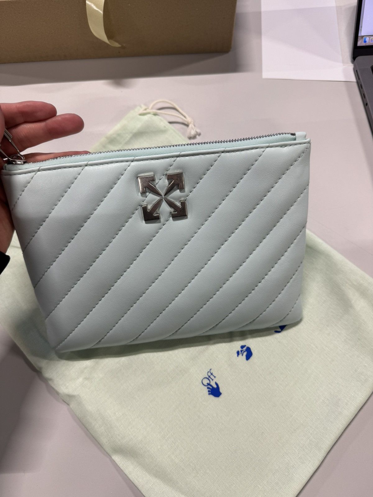 Off-White Off-White Jackhammer Leather Pouch NEW 750$ Size ONE SIZE - 2 Thumbnail