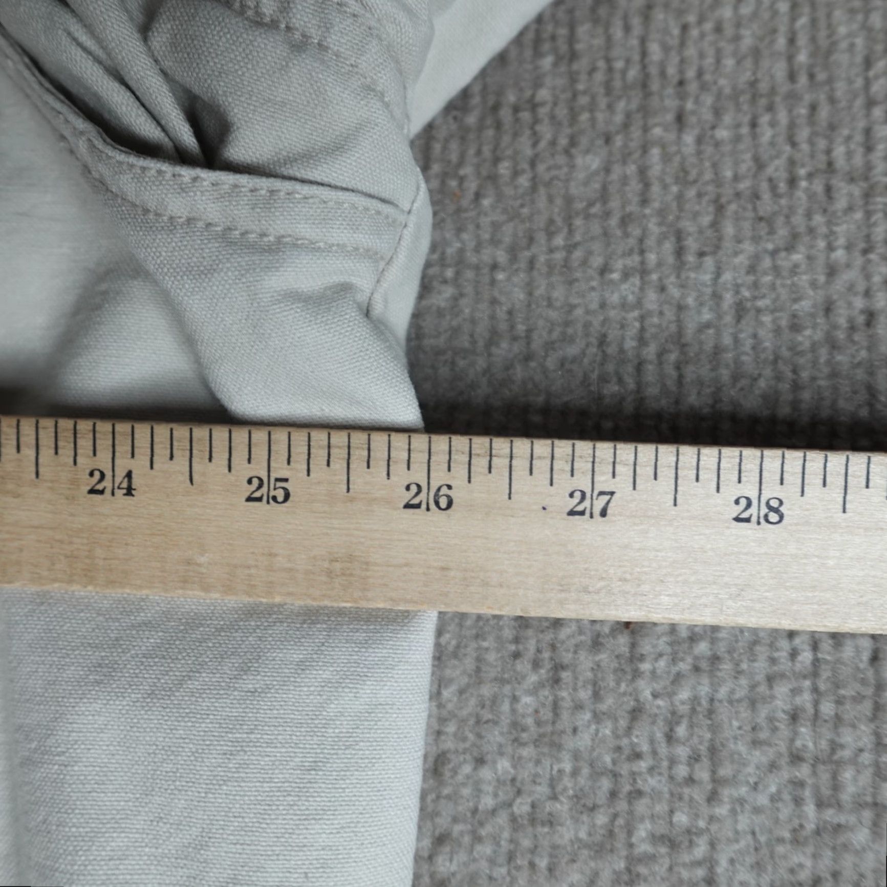 Vintage L.L. Bean Jacket XL Beige Field Coat Barn Chore Detroit Eisenhower Corduroy Trim Military Jacket Lined Men XL Beige Size US XL / EU 56 / 4 - 4 Thumbnail