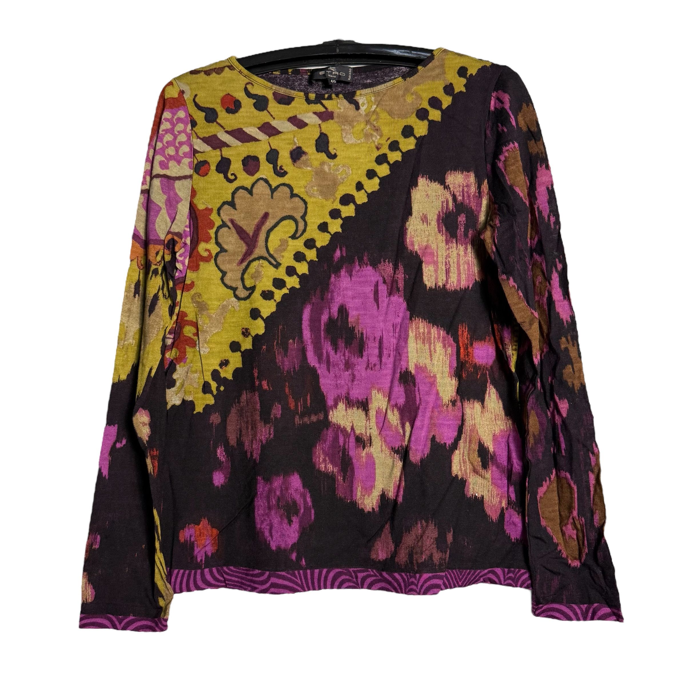 Etro 🔥RARE🔥Etro Milano Floral Multicolor Sweater Size L / US 10 / IT 46 - 1 Thumbnail