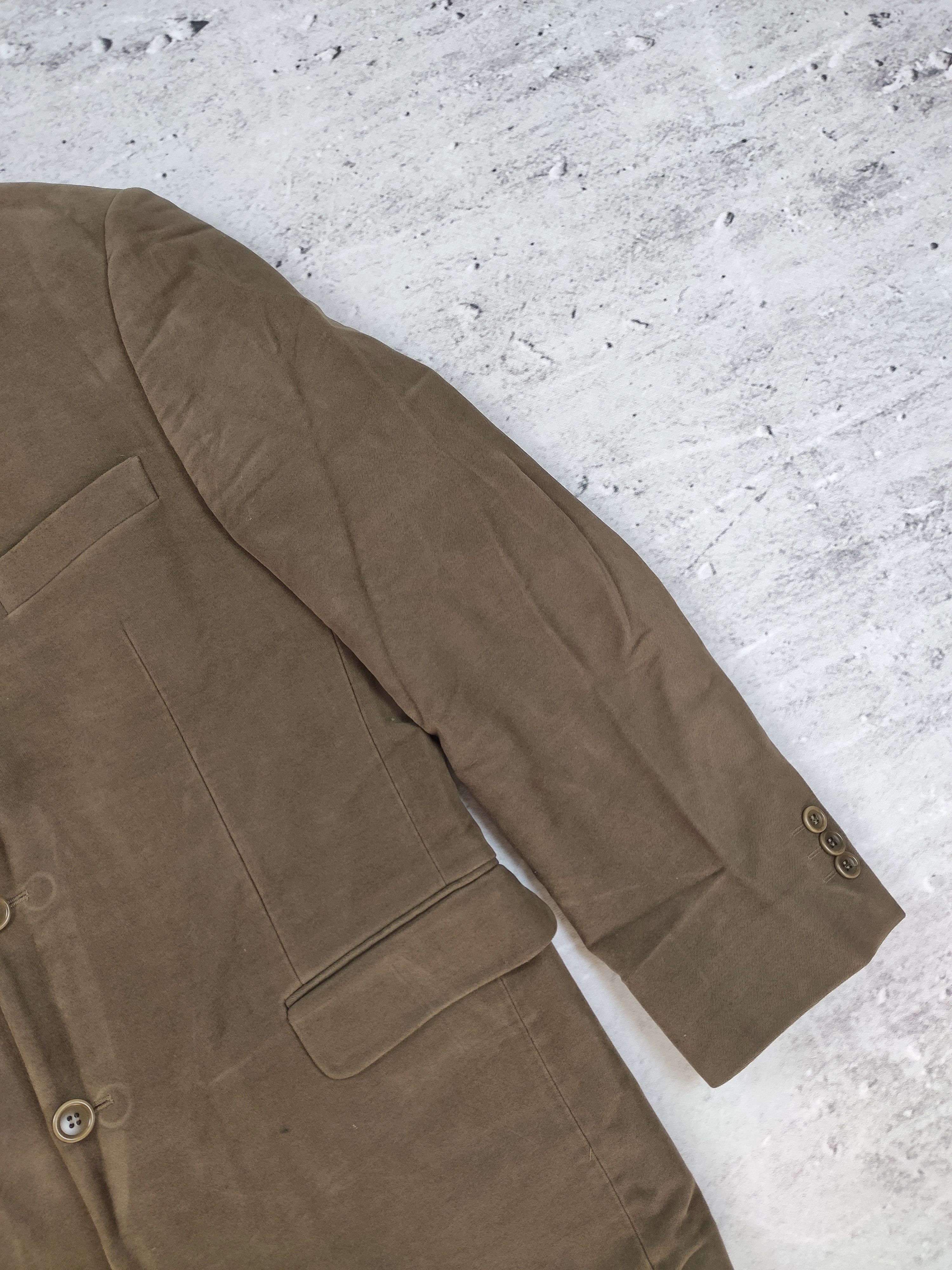 Balmain × Vintage Balmain Paris men blazer cotton jacket brown elegant Size 52R - 3 Thumbnail