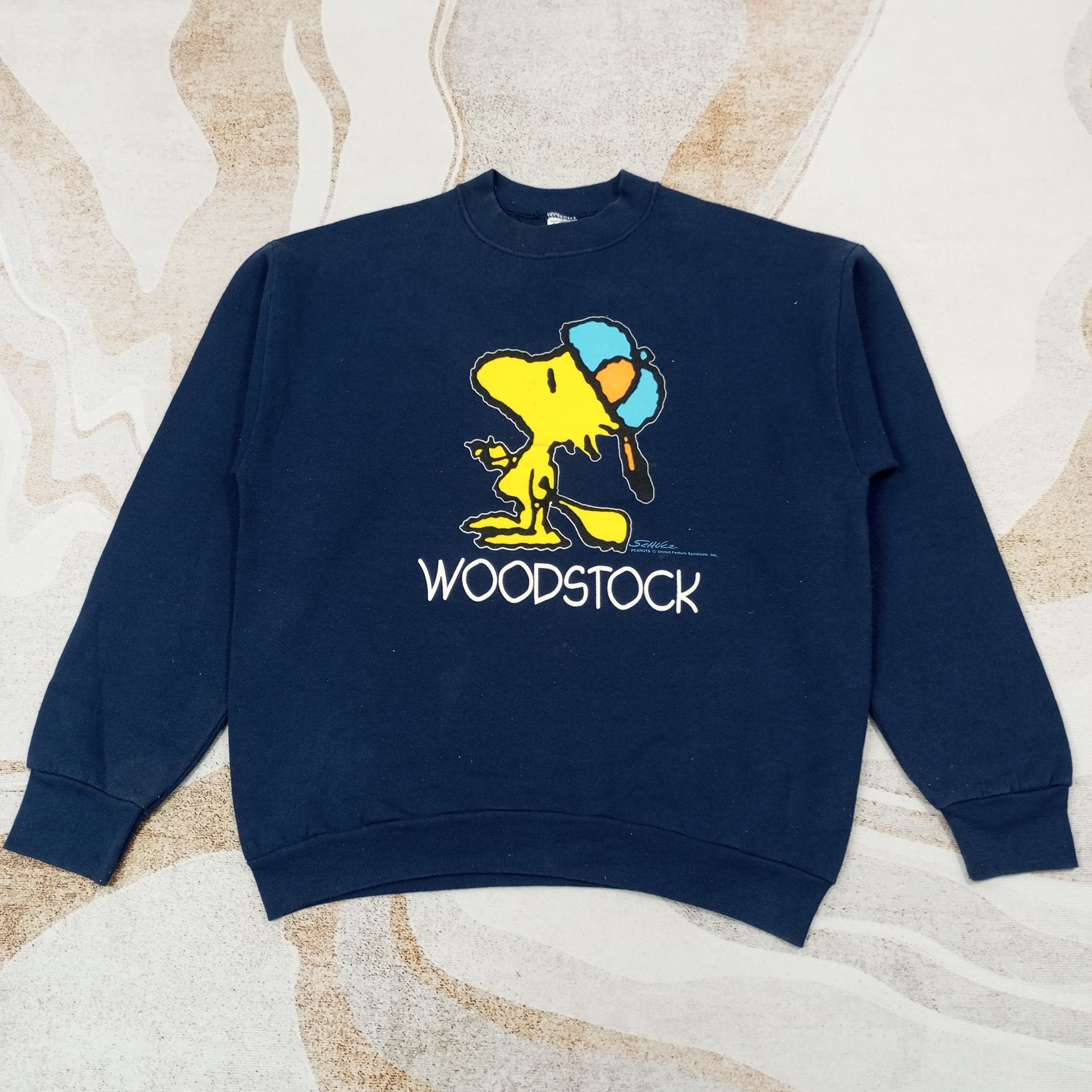 Vintage Peanuts Woodstock Sweatshirt c236n8 Size US M / EU 48-50 / 2 - 1 Thumbnail