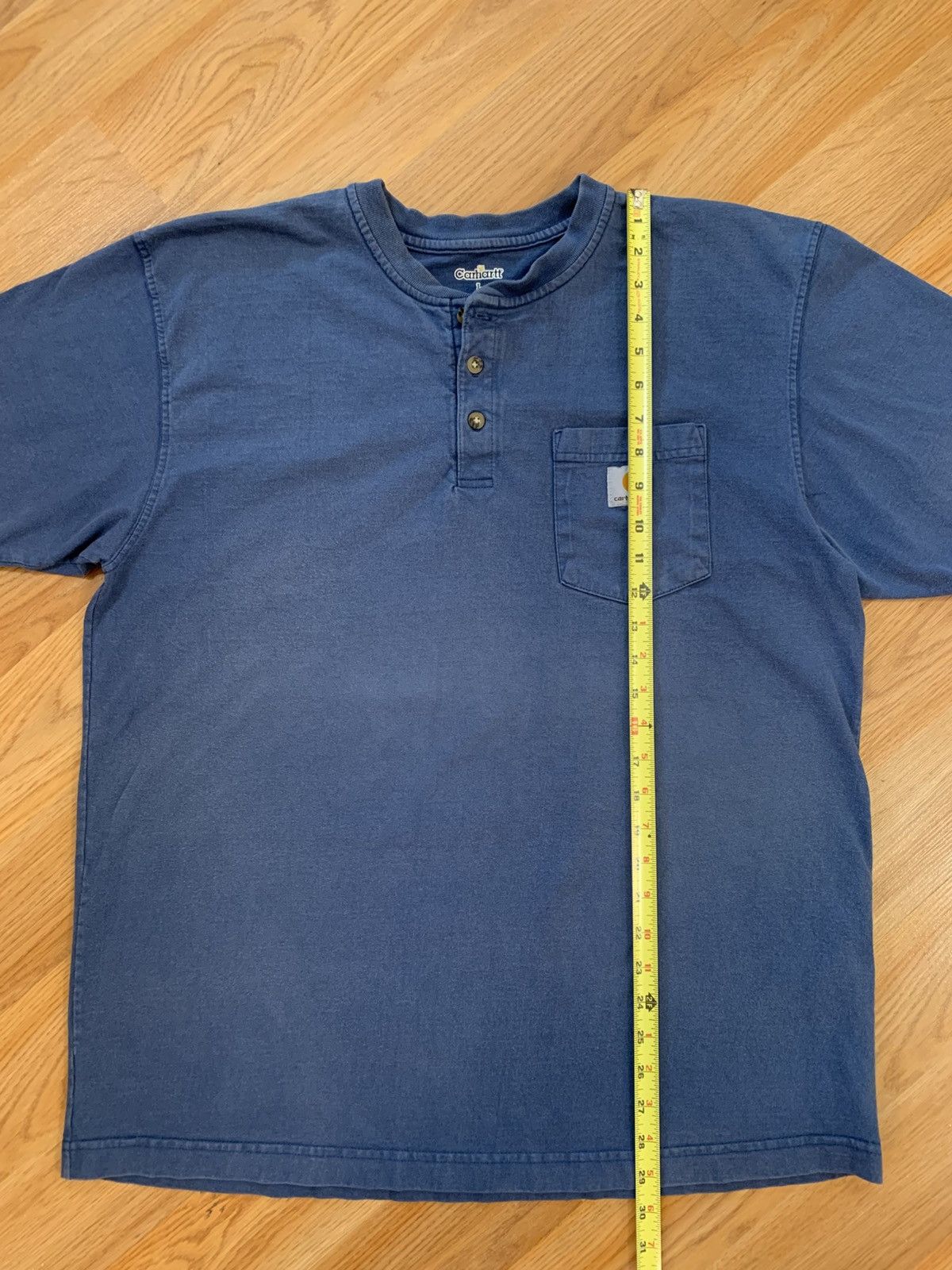 Carhartt Vintage Carhartt Henley Pocket S/S Heavyweight Tshirt K84DBL Size US L / EU 52-54 / 3 - 7 Thumbnail