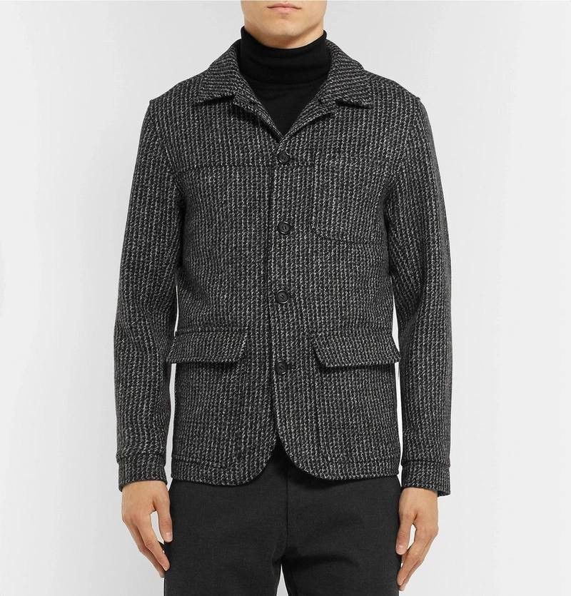 Oliver Spencer Oliver Spencer Cowboy Slim Fit Houndstooth Wool Jacket Size US L / EU 52-54 / 3 - 25 Thumbnail