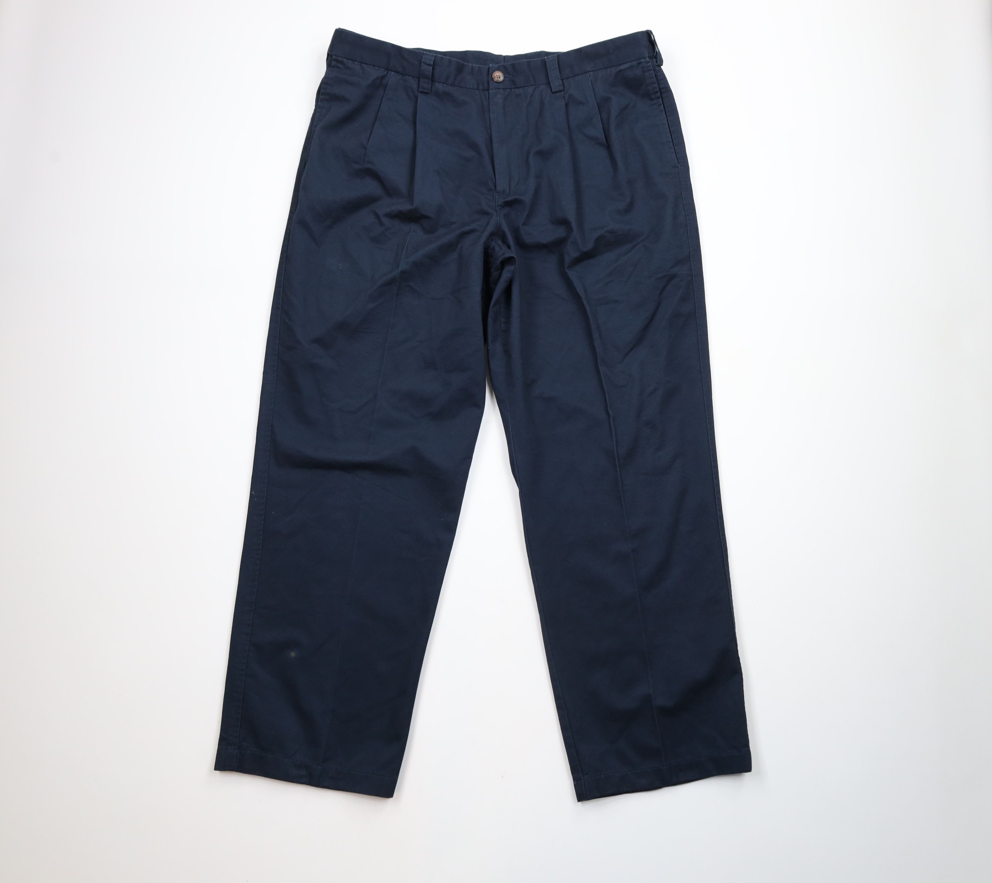 Duluth Trading Company × Valentino Duluth Trading Co Middle Management Chino Pants Navy Blue Size US 38 / EU 54 - 1 Thumbnail