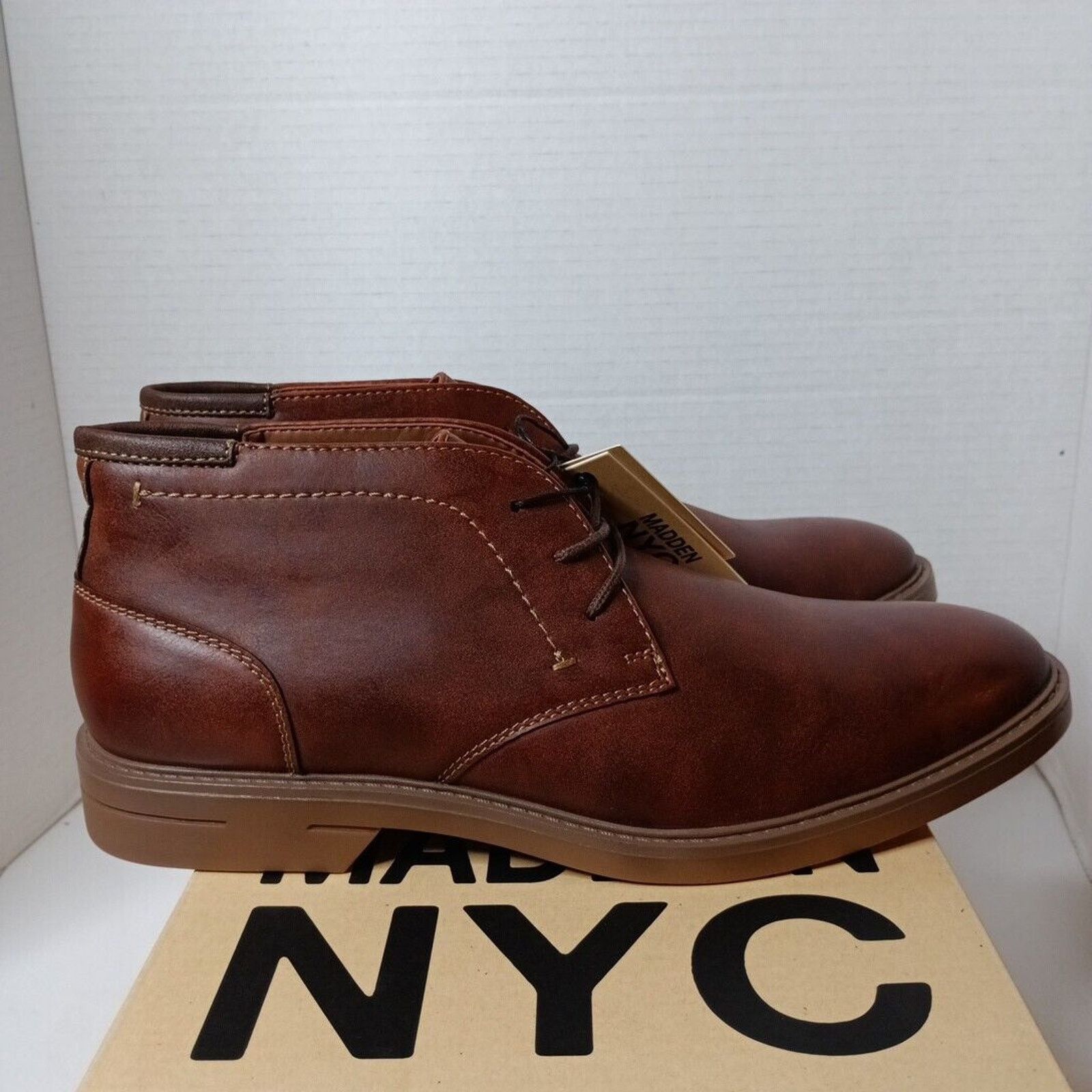 Other Madden NYC Mens Adam Chukka Dress Boots Leather Brown Size 9 Size US 9 / EU 42 - 3 Thumbnail