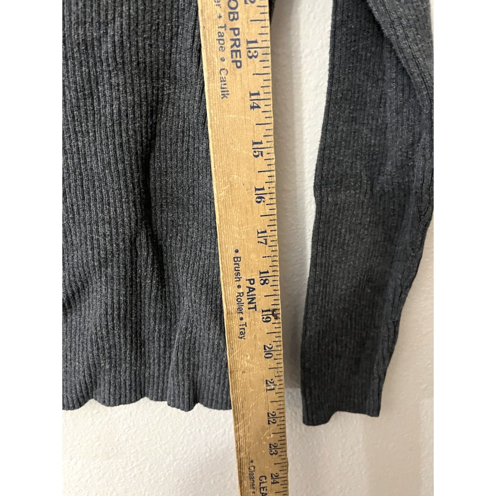 Izod IZOD VINTAGE Women's Sweater Gray Long Sleeve V-Neck Pullover 100% Cotton Size Small Size S / US 4 / IT 40 - 4 Thumbnail