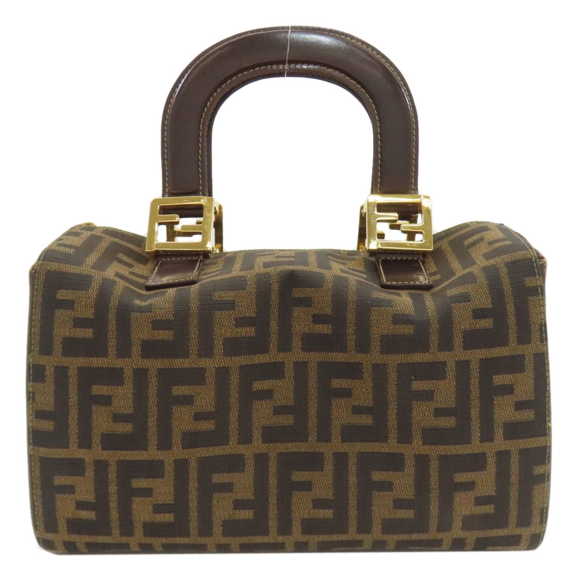 Fendi Fendi Mini Boston Zucca Pattern Handbag Canvas Women's FENDI Size ONE SIZE - 1 Thumbnail