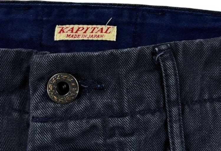 Designer × Japanese Brand × Kapital Vintage Kapital Casual Navy Buckle Back Phat Size US 32 / EU 48 - 5 Thumbnail