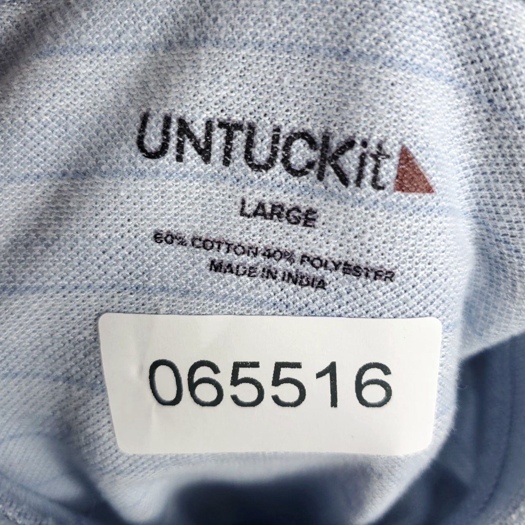 UNTUCKit UNTUCKit Polo Shirt Mens Size Large Blue Striped Golf Casual Short Sleeve Shirt Size US L / EU 52-54 / 3 - 6 Thumbnail