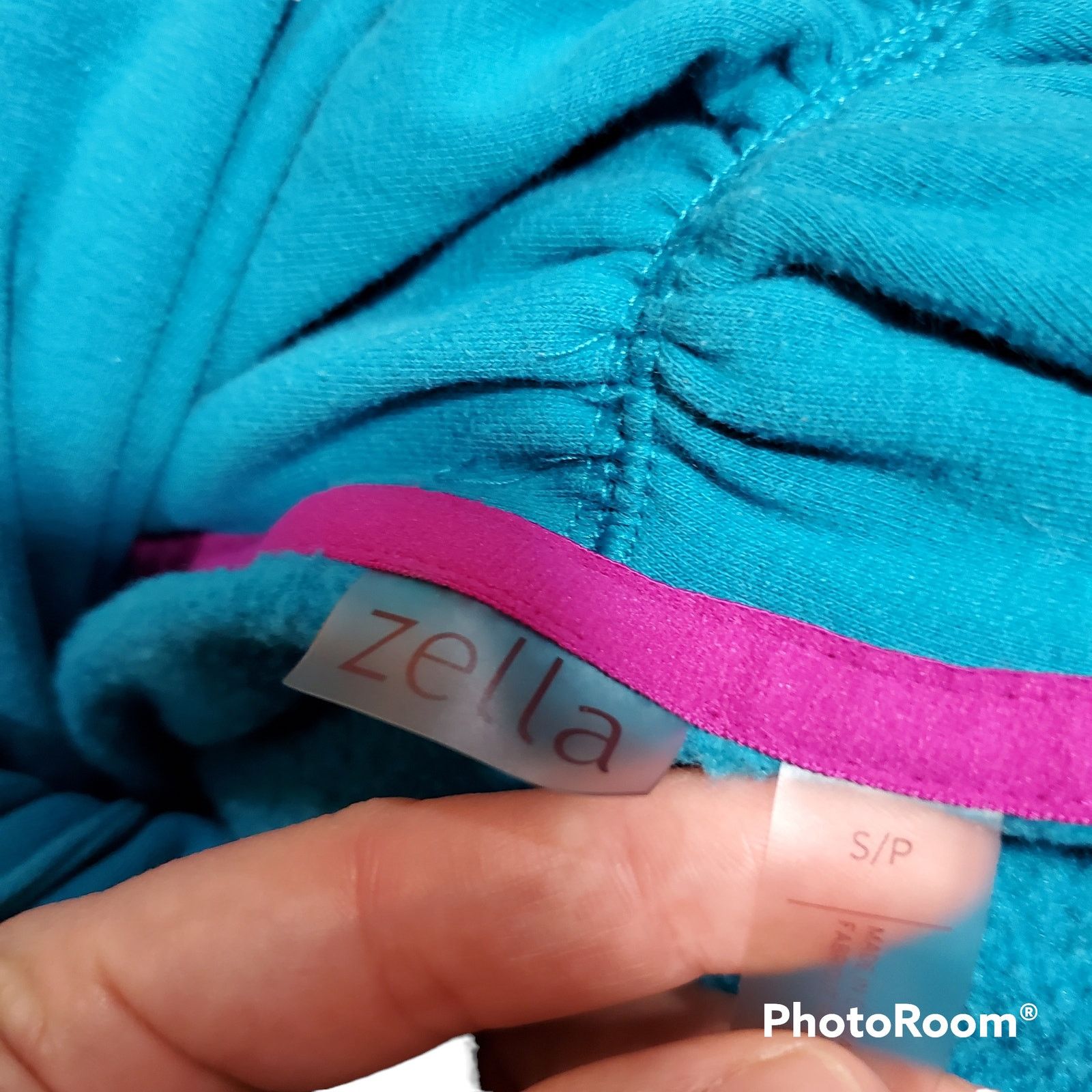 Other Zella | Teal Sweatshirt with Twisted Cowl Neck | Size Small Size S / US 4 / IT 40 - 5 Thumbnail