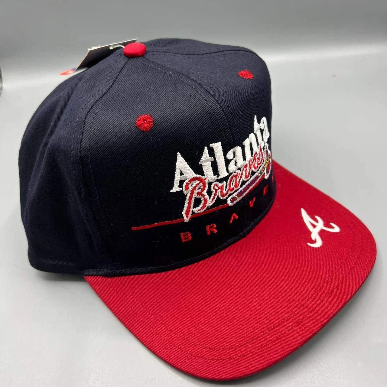 Twins Enterprise Inc. × Vintage Atlanta Braves Hat Men Twins Enterprise MLB Snap Back Cap Size ONE SIZE - 5 Thumbnail