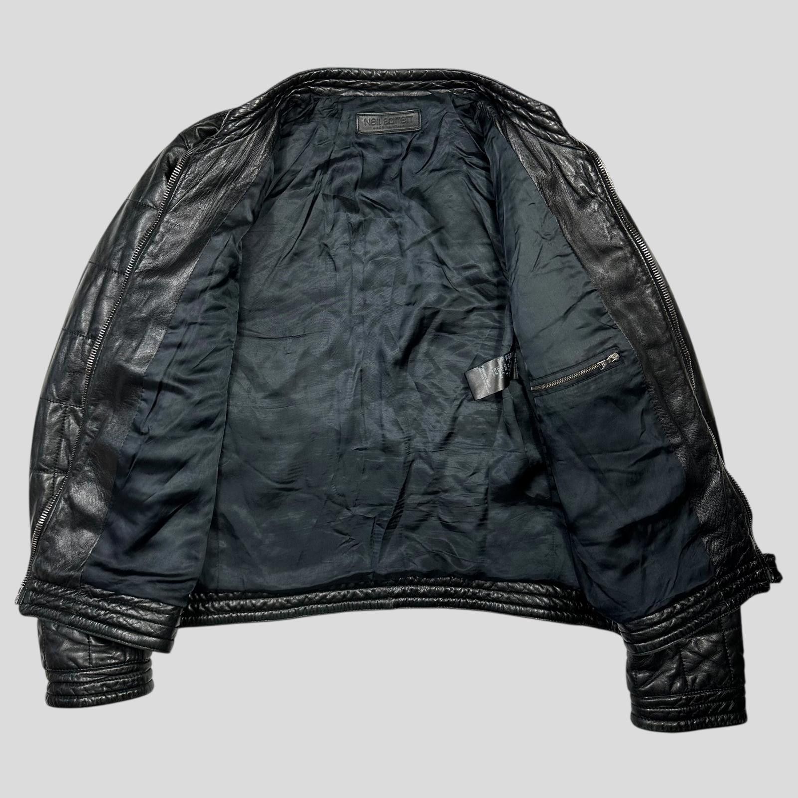 Neil Barrett Neil Barrett 00’s Lambskin Leather Moto Puffer Jacket - M/L Size US L / EU 52-54 / 3 - 8 Thumbnail