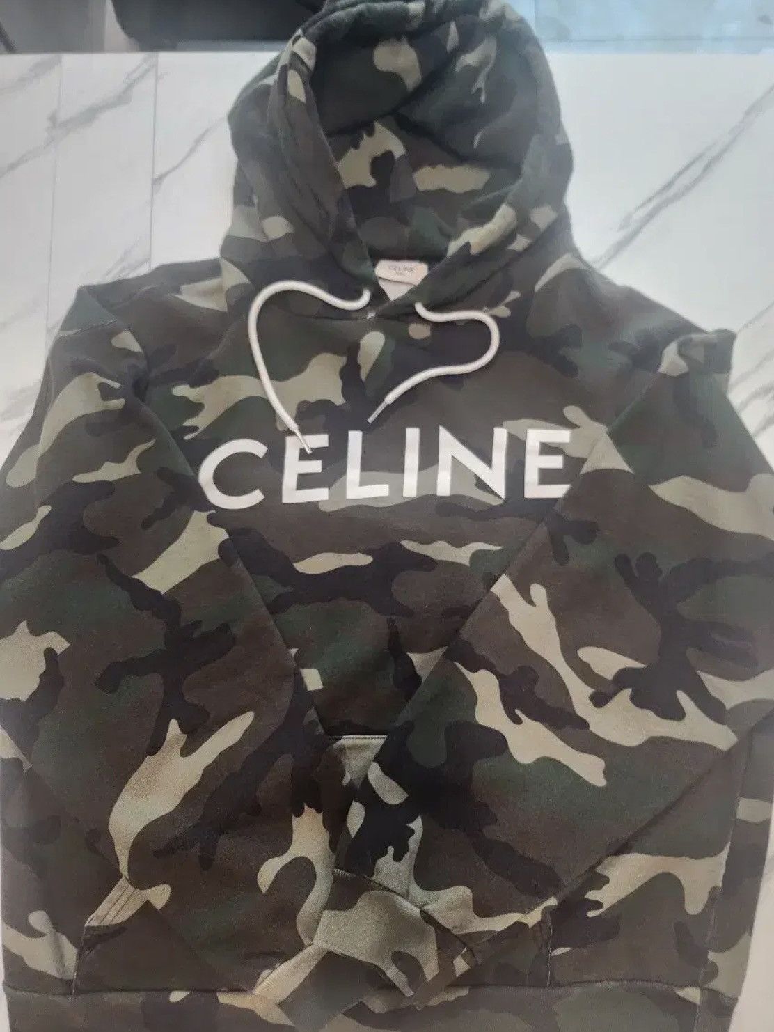 Celine *rare* Celine Camo Hoodie Size L / US 10 / IT 46 - 1 Thumbnail
