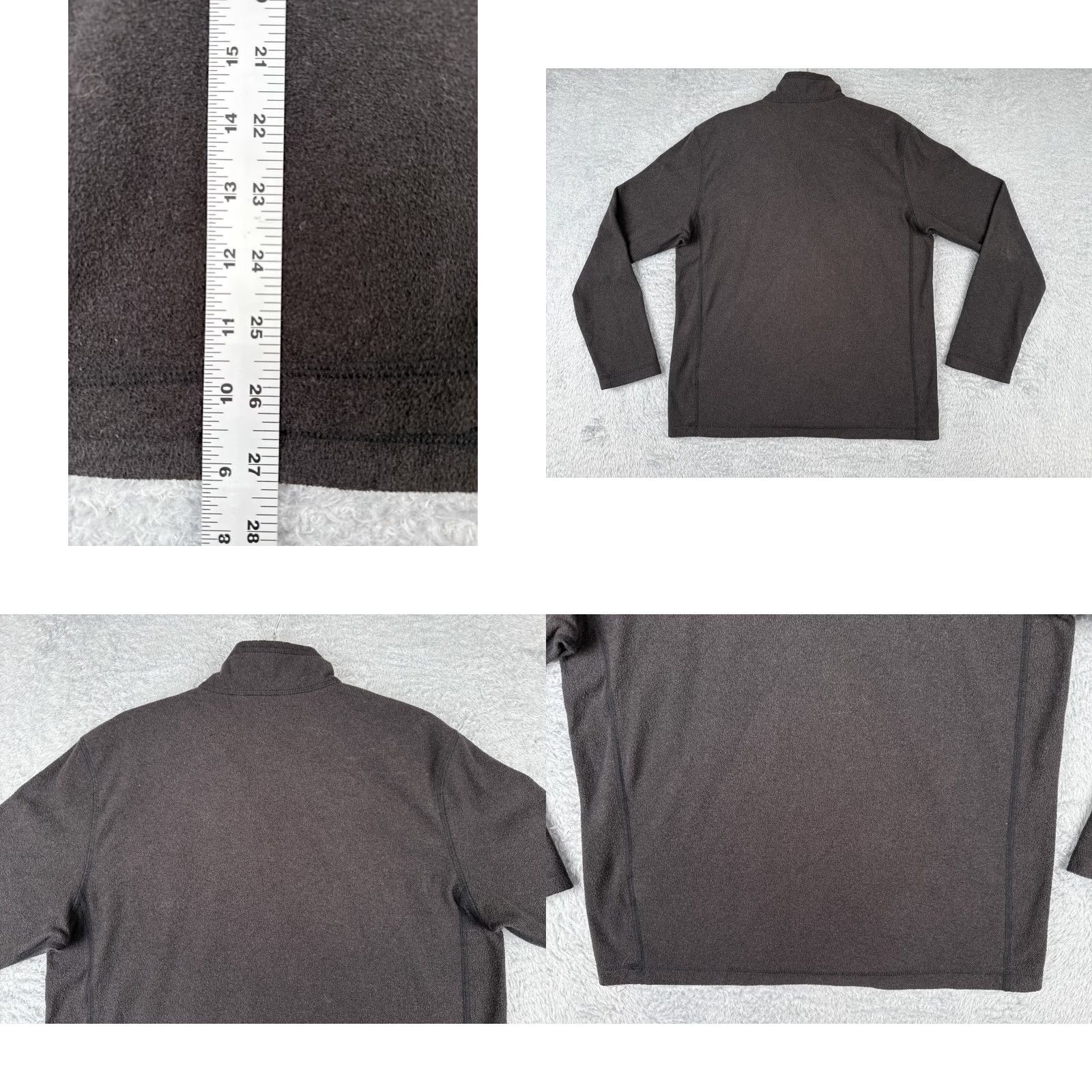 The North Face The North Face Sweater Mens Small Gray Fleece 1/4 Zip 100% Polyester Pullover Size US S / EU 44-46 / 1 - 9 Thumbnail