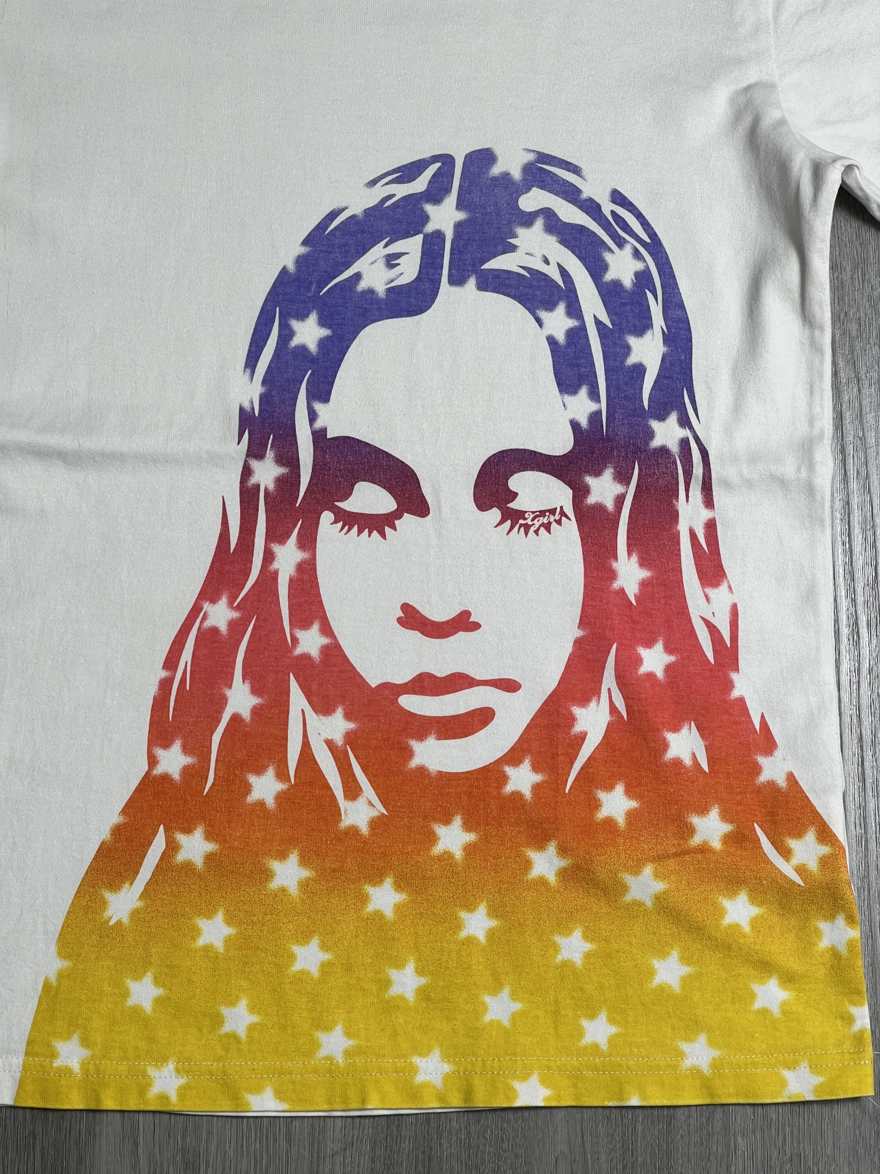 X-Girl X-Girl Girl with Stars Graphic Tee (2) GTME574 Size XS / US 0-2 / IT 36-38 - 2 Thumbnail