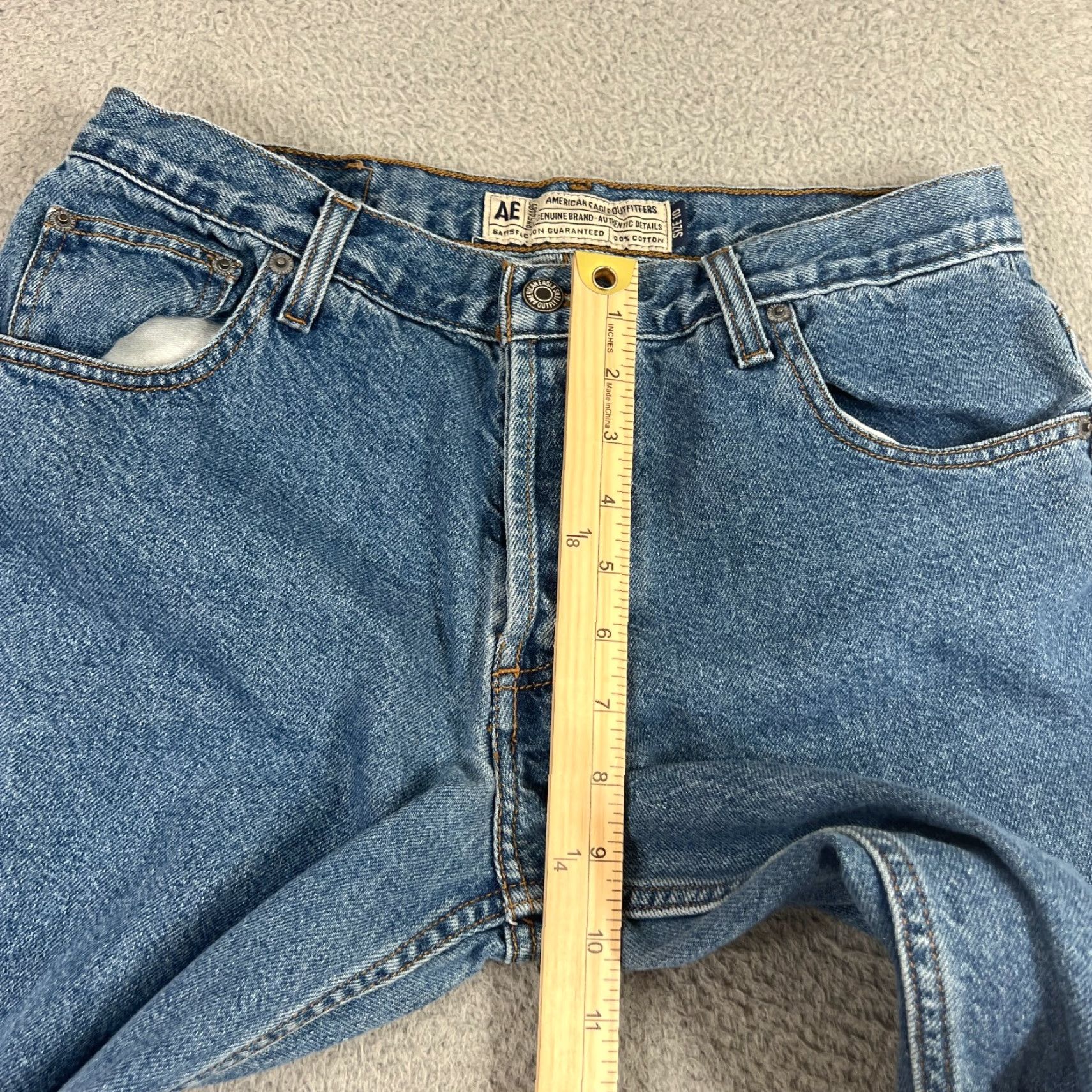 American Eagle Outfitters American Eagle Jeans Women 10 Bootcut Regular 31x29 Medium Wash Denim Blue Pockets Size 32" / US 10 / IT 46 - 4 Thumbnail
