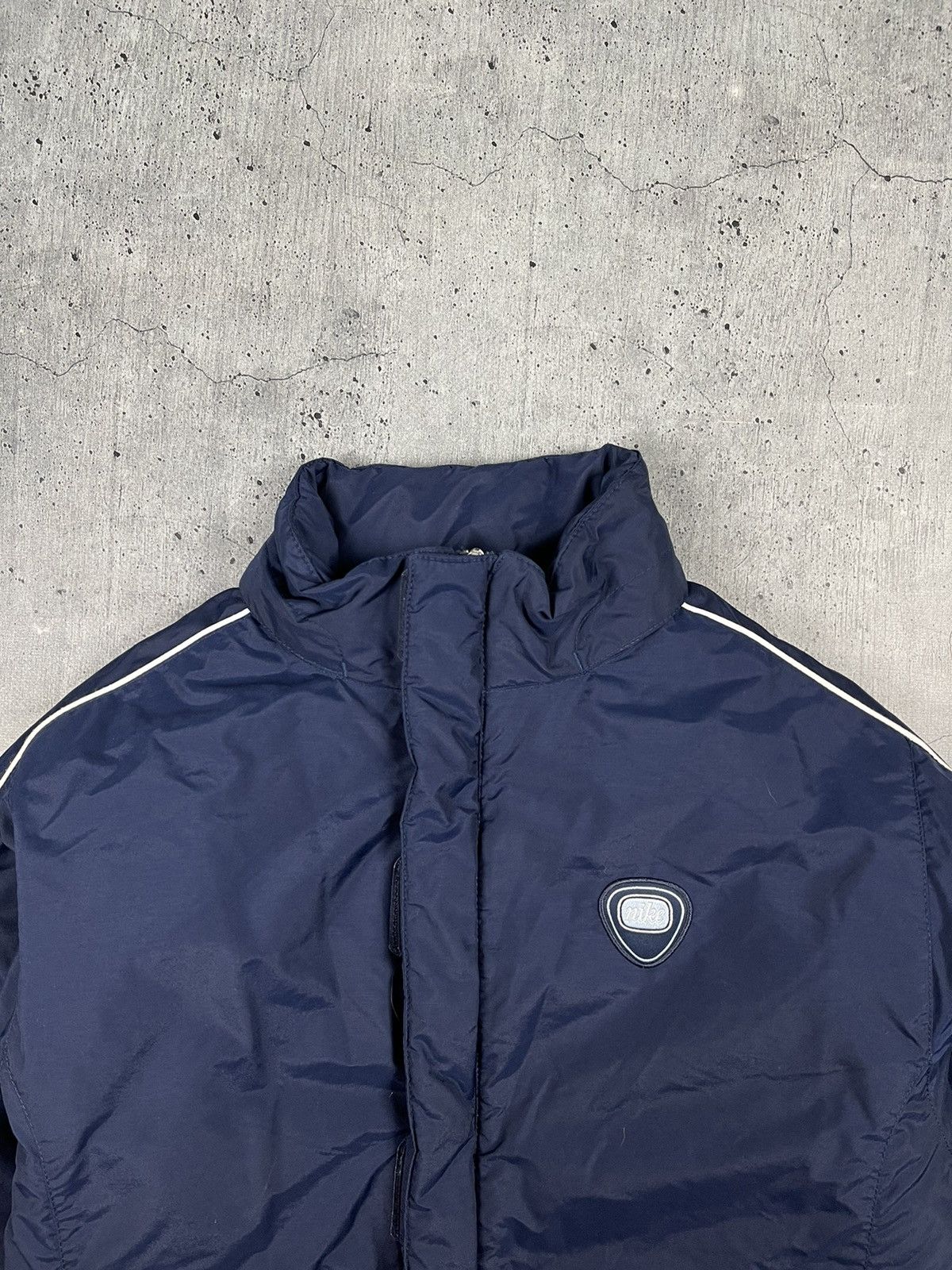 Nike × Nike ACG × Vintage Nike Vintage 90s Small Logo Blue Down Jacket Winter Puffer Size M / US 6-8 / IT 42-44 - 3 Thumbnail