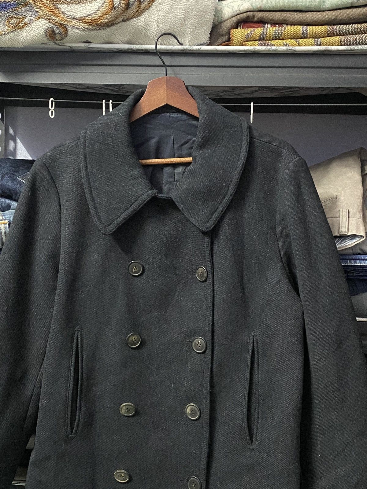 A.P.C. APC PEACOAT JACKET black France Size US S / EU 44-46 / 1 - 2 Thumbnail
