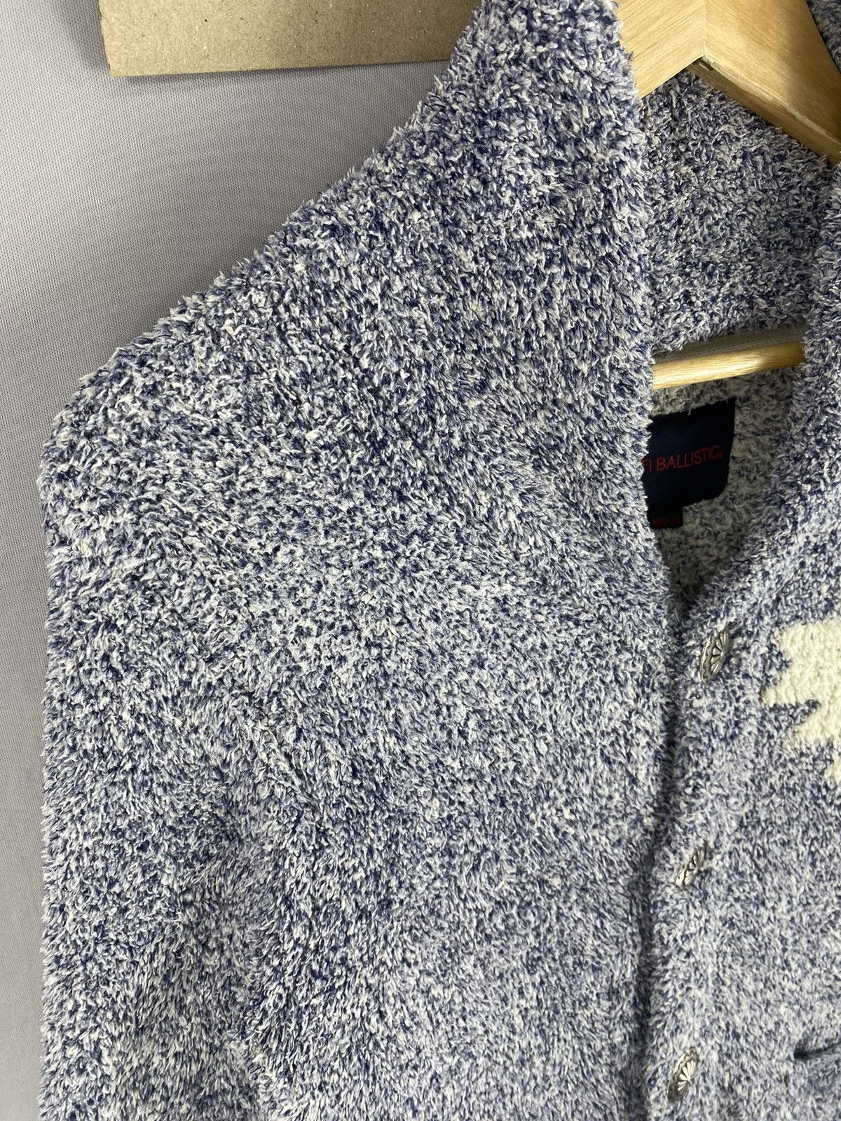 Japanese Brand Anti Ballistic Navajo Fleece Sherpa Button Up Jacket Size XS / US 0-2 / IT 36-38 - 2 Thumbnail