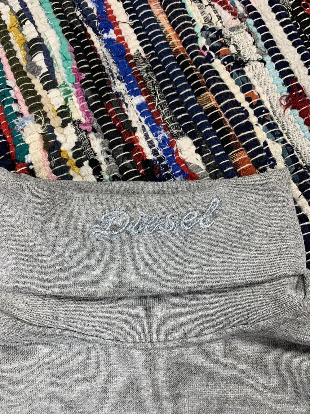 Diesel × Vintage Diesel Embroidered Turtleneck Sweatshirt Big Logo Size US L / EU 52-54 / 3 - 5 Thumbnail