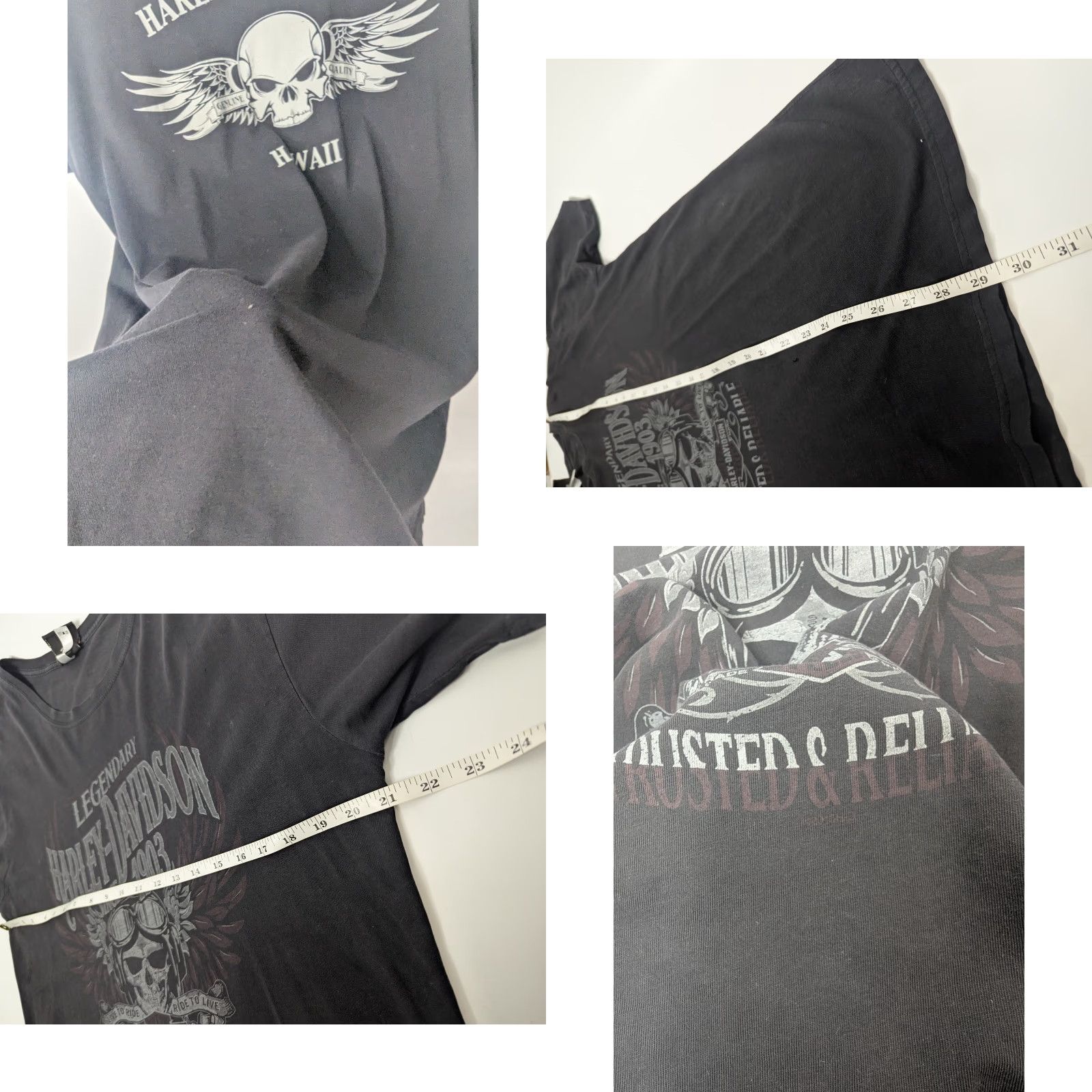 Harley Davidson Legendary Harley davidson Distressed Shirt Mens Large Black Honolulu Hawaii Size US L / EU 52-54 / 3 - 8 Thumbnail