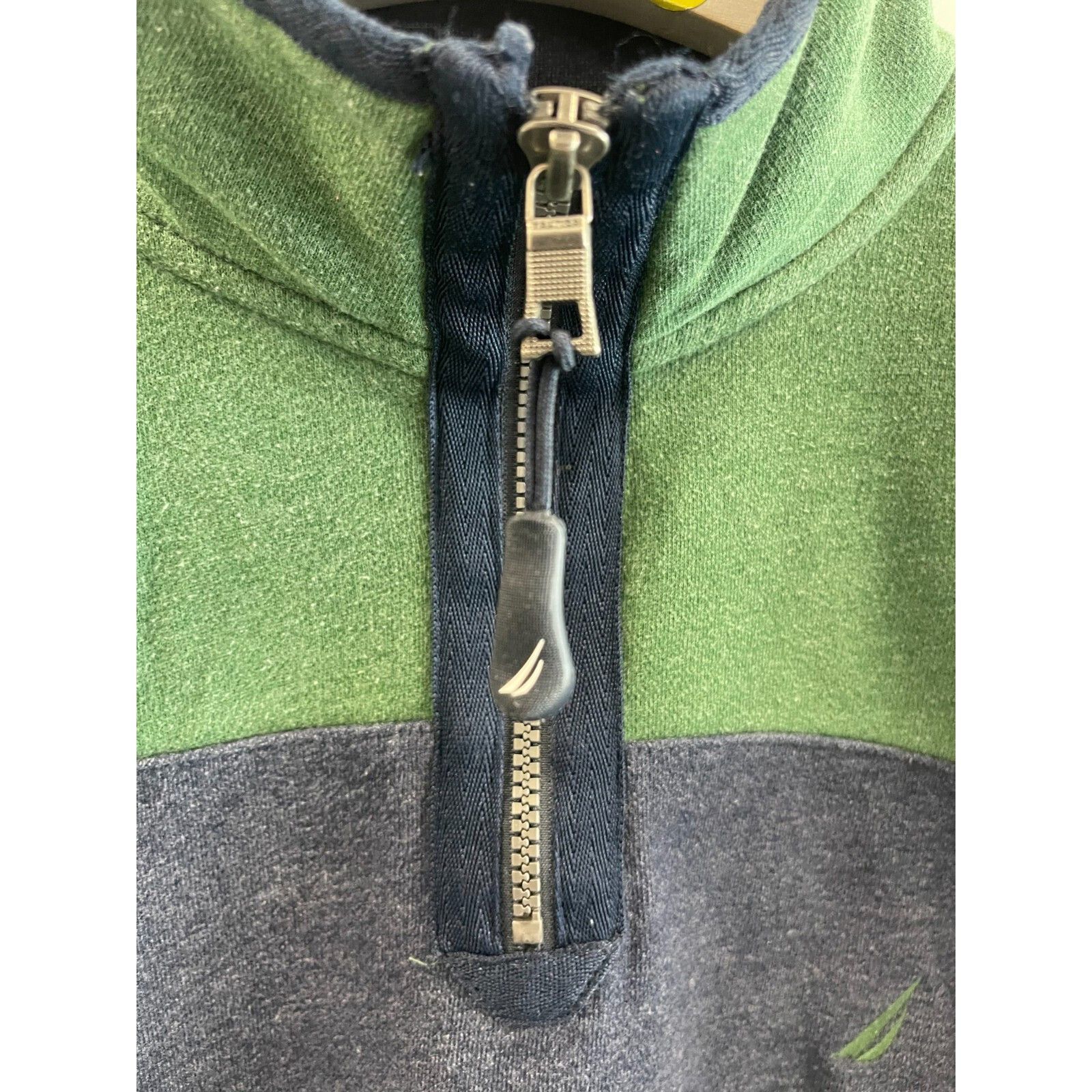 Nautica VTG 90S Y2K NAUTICA BLUE GREEN STRIPE BOATING QUARTER ZIP SW Size US XL / EU 56 / 4 - 6 Thumbnail