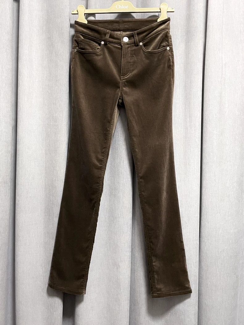 Loro Piana Loro piana Velvet straight trousers 2506-Nextarrow Size 24" / US 00 / IT 34 - 1 Thumbnail