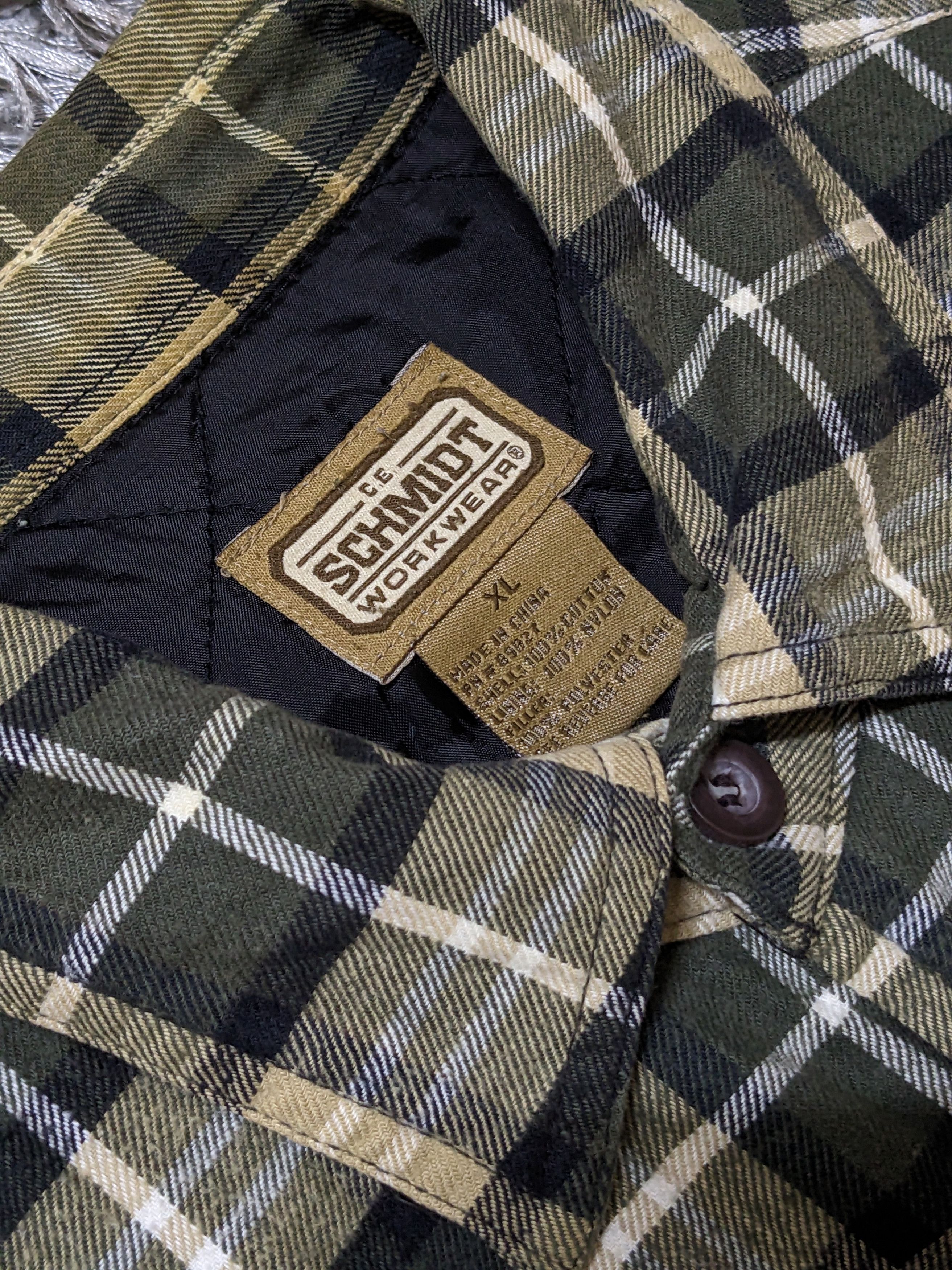 SCHMIDT Vintage Schmidt Checkered Flannel Jacket Workers Gears Size US XL / EU 56 / 4 - 8 Thumbnail