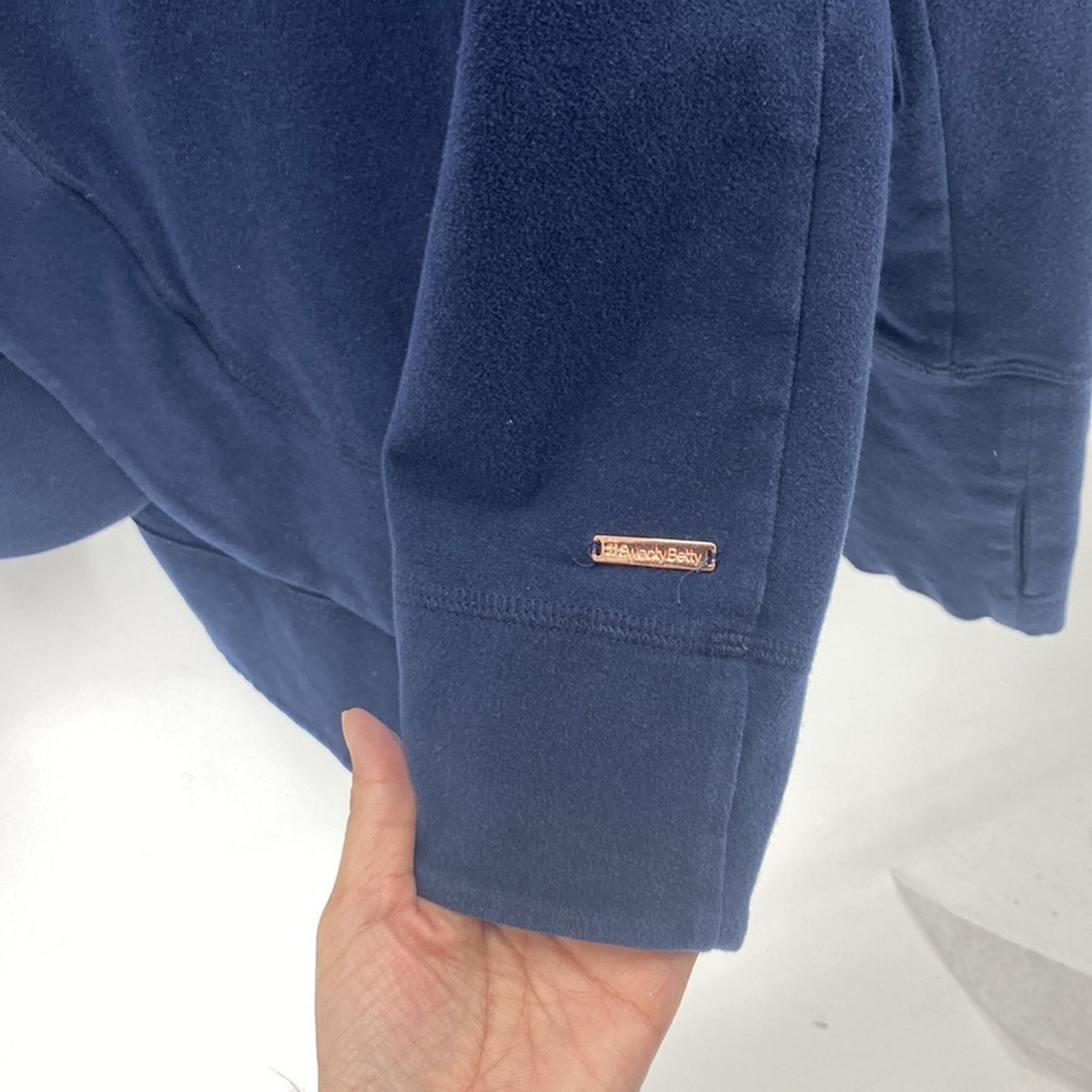 Sweaty Betty Sweaty Betty Navy Blue Escape Luxe Italian Fleece Hoodie Size S / US 4 / IT 40 - 7 Thumbnail