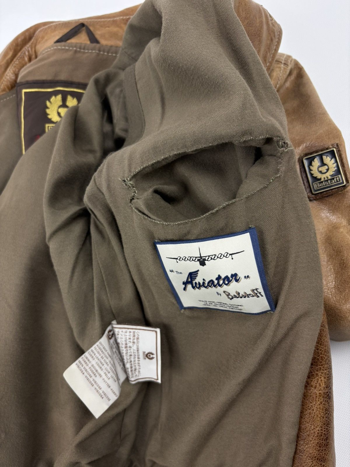 Belstaff Rare "The Aviator" A1 Leather Gold Label Biker Prince Archive Special Edition Bomber Racer Jacket Size US M / EU 48-50 / 2 - 16 Thumbnail