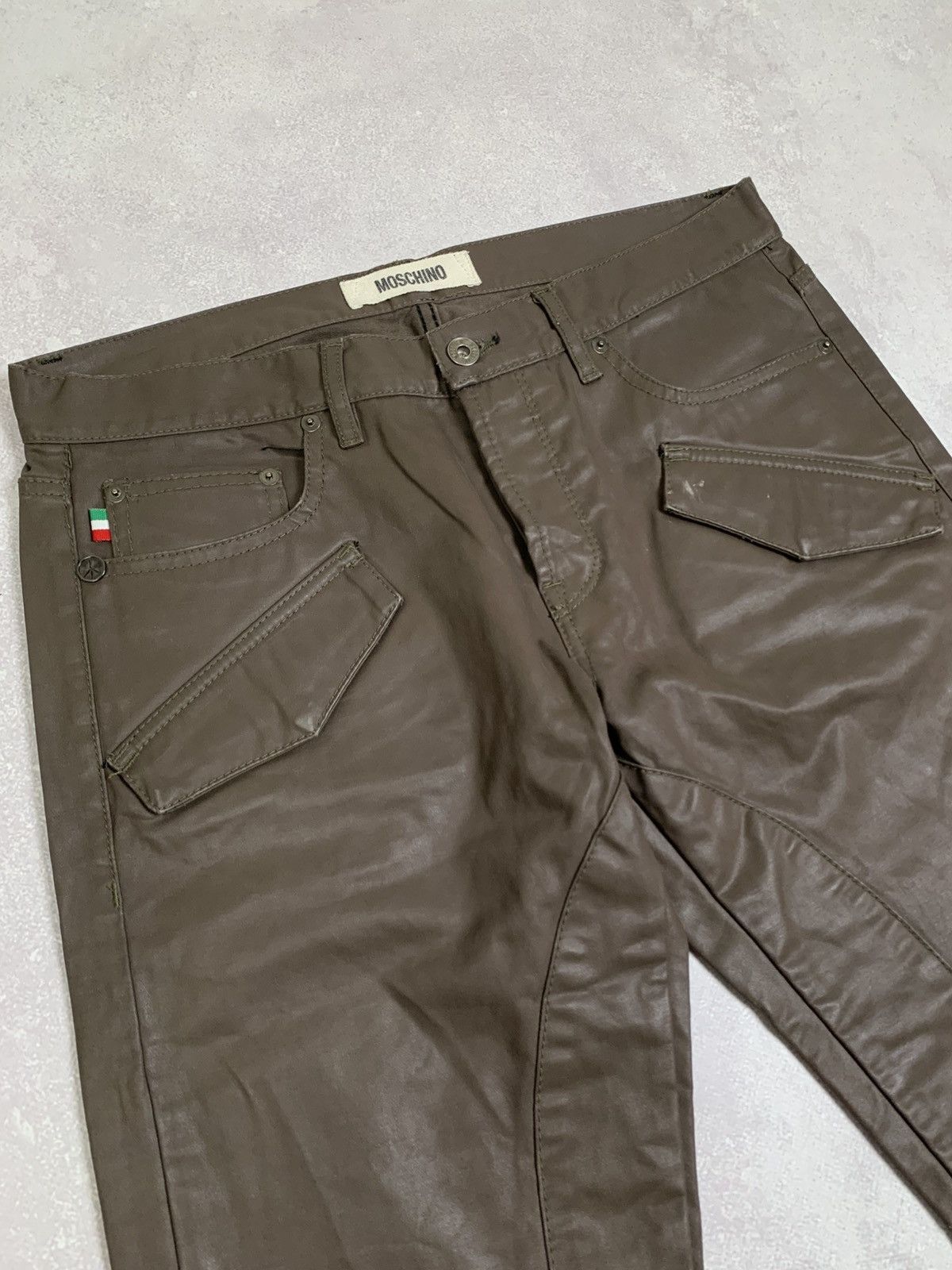 Moschino Moschino Archive Y2K Coated Pants Levi’s Engineered Vibe Size US 31 - 7 Thumbnail