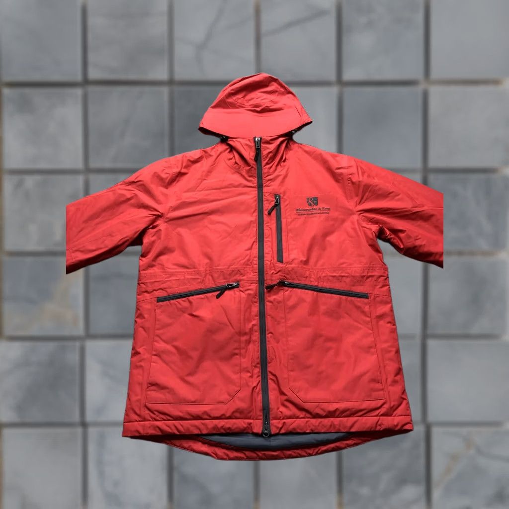 Vintage Abercrombie & Kent Jacket Mens M Red Hooded Insulated Parka Warm Coat Size US M / EU 48-50 / 2 - 1 Thumbnail