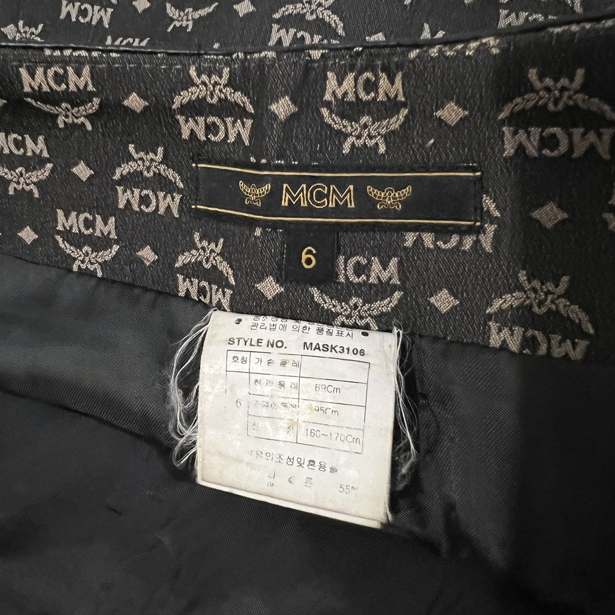 MCM × Vintage MCM Visetos Monogram Skirt Size 29" - 7 Thumbnail