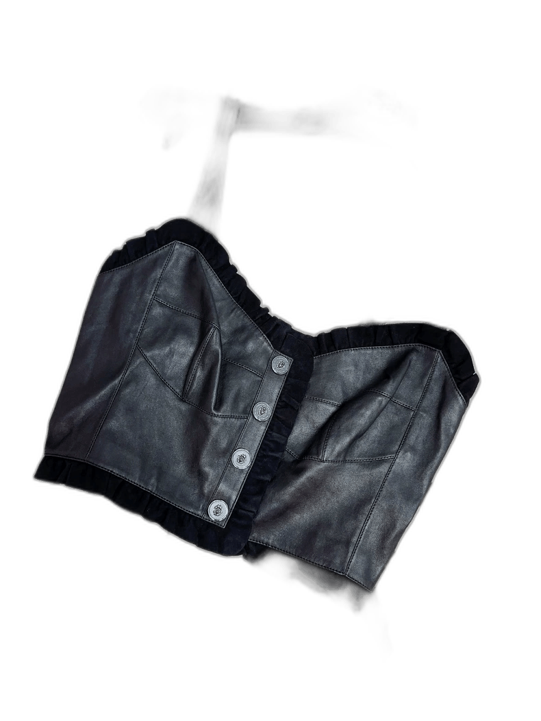 Chanel Chanel 22p Black Lambskin Sling Vest Top Size M / US 6-8 / IT 42-44 - 1 Thumbnail