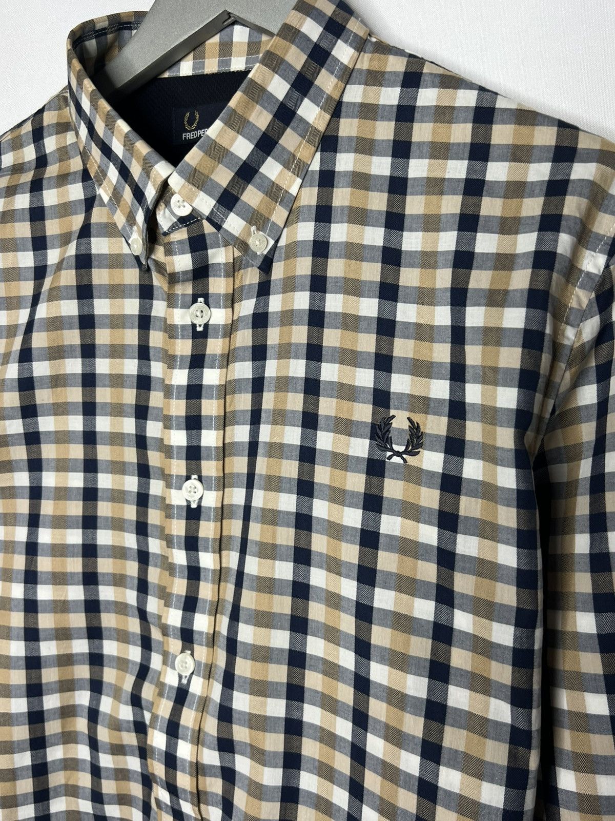 Fred Perry Fred Perry Plaid Shirt Tee Long Sleeve Casual Size US L / EU 52-54 / 3 - 3 Thumbnail