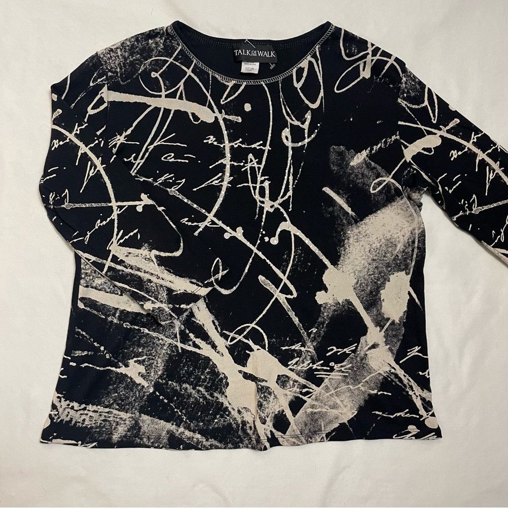 Other New Talk Of The Walk 3/4 Sleeve Cotton Top Tunic Size L Size L / US 10 / IT 46 - 5 Thumbnail