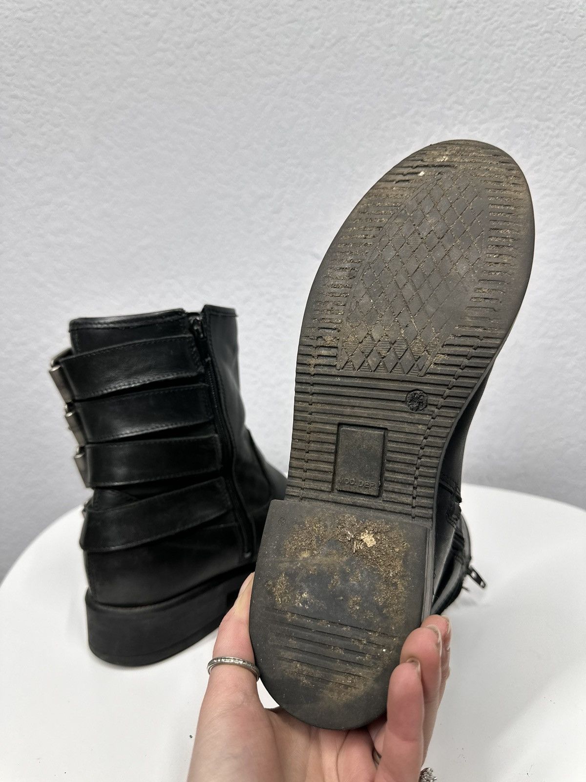 Undercover Vintage Leather Metal Boots Rick Owens Style AS 98 japan Size US 8 / EU 41 - 11 Thumbnail