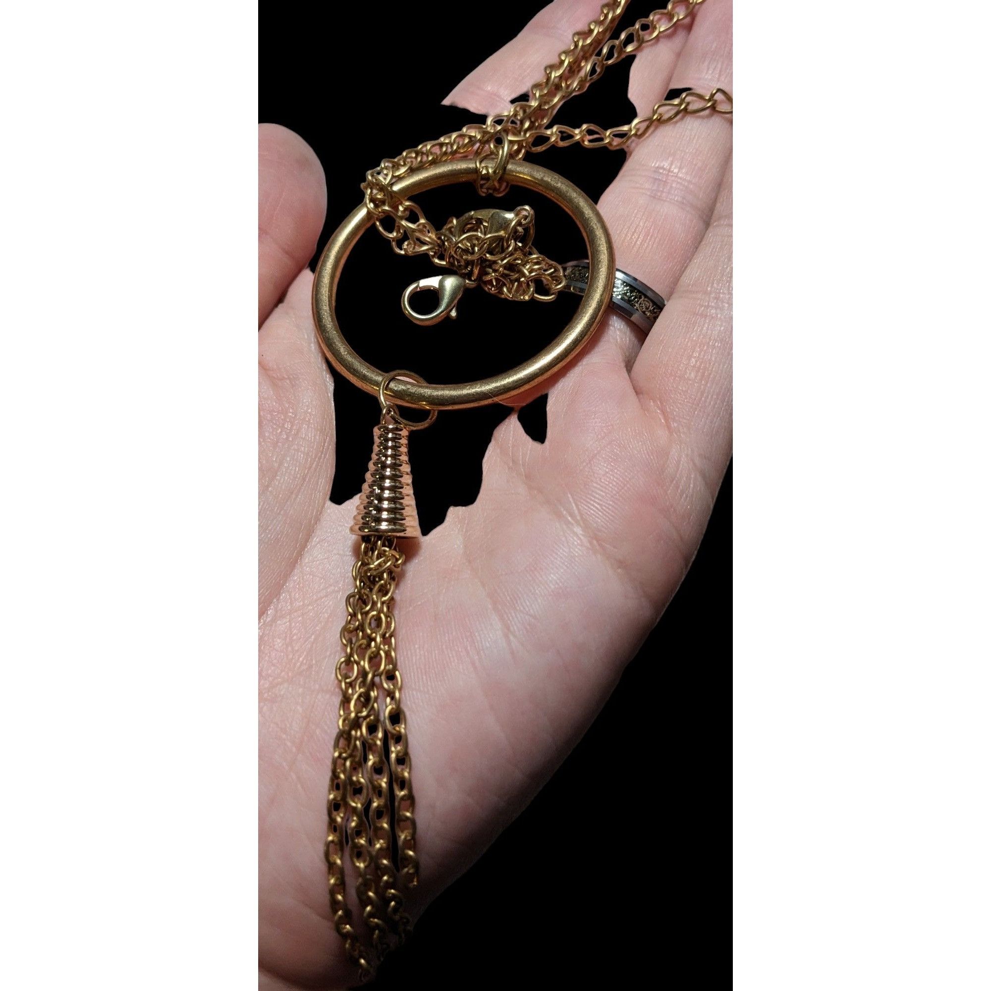 Other Bohemian Gold Hoop Pendant Tassel Neckalce Size ONE SIZE - 7 Thumbnail